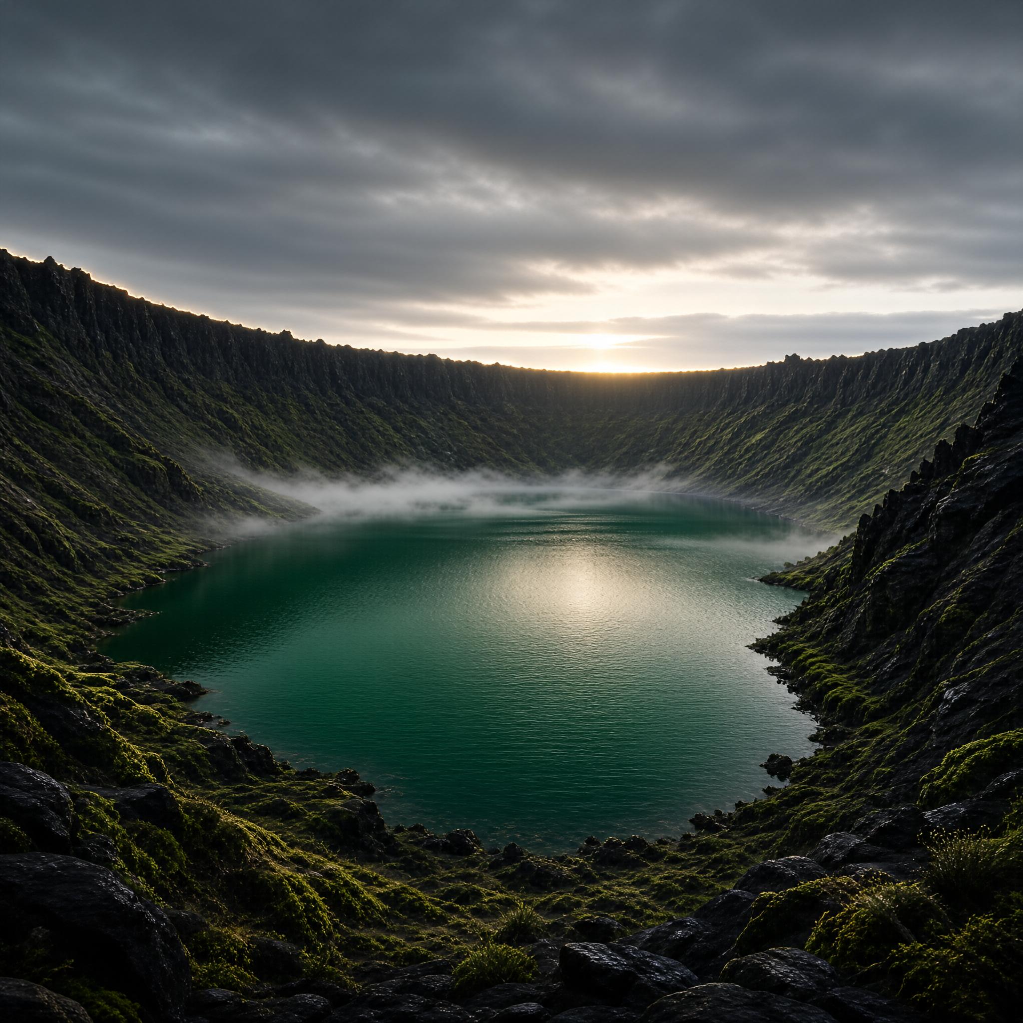 Volcanic Crater Lake