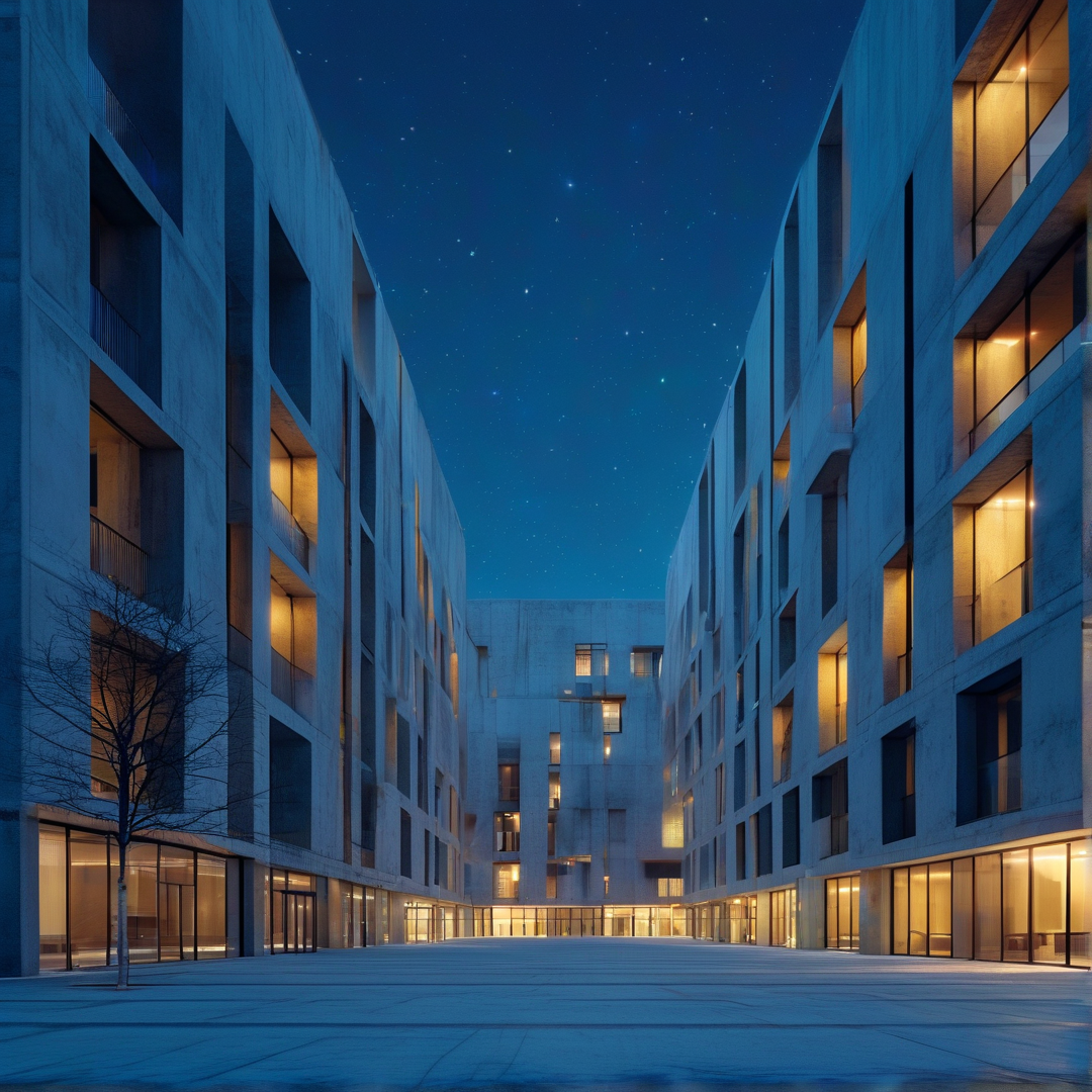Modern Architecture at Night