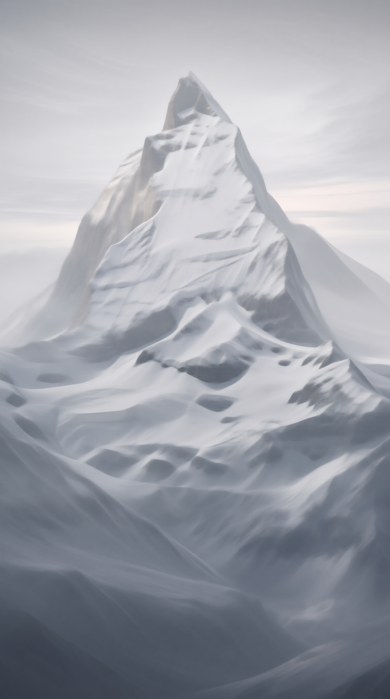 Ethereal Snowy Summit