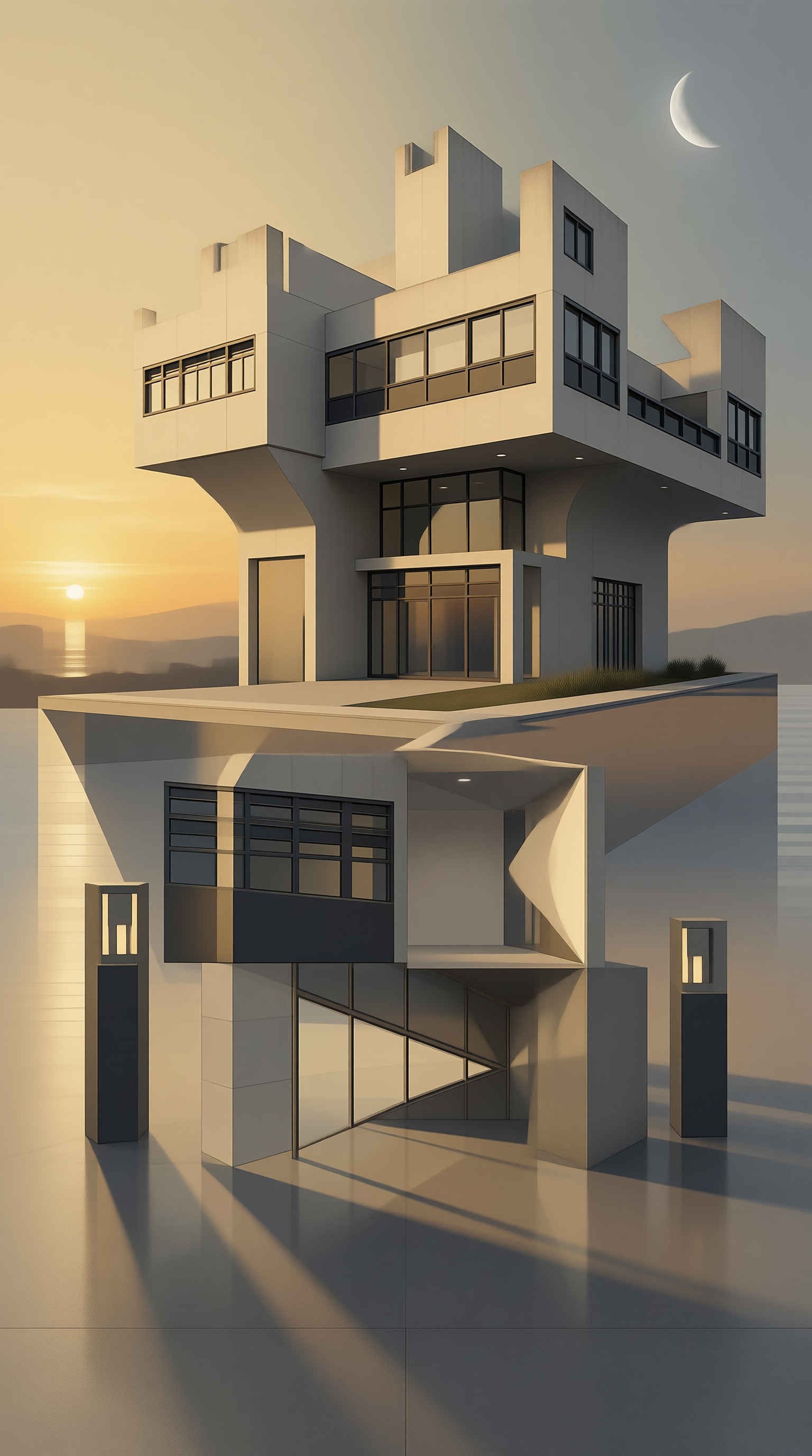 Futuristic Architectural Rendering