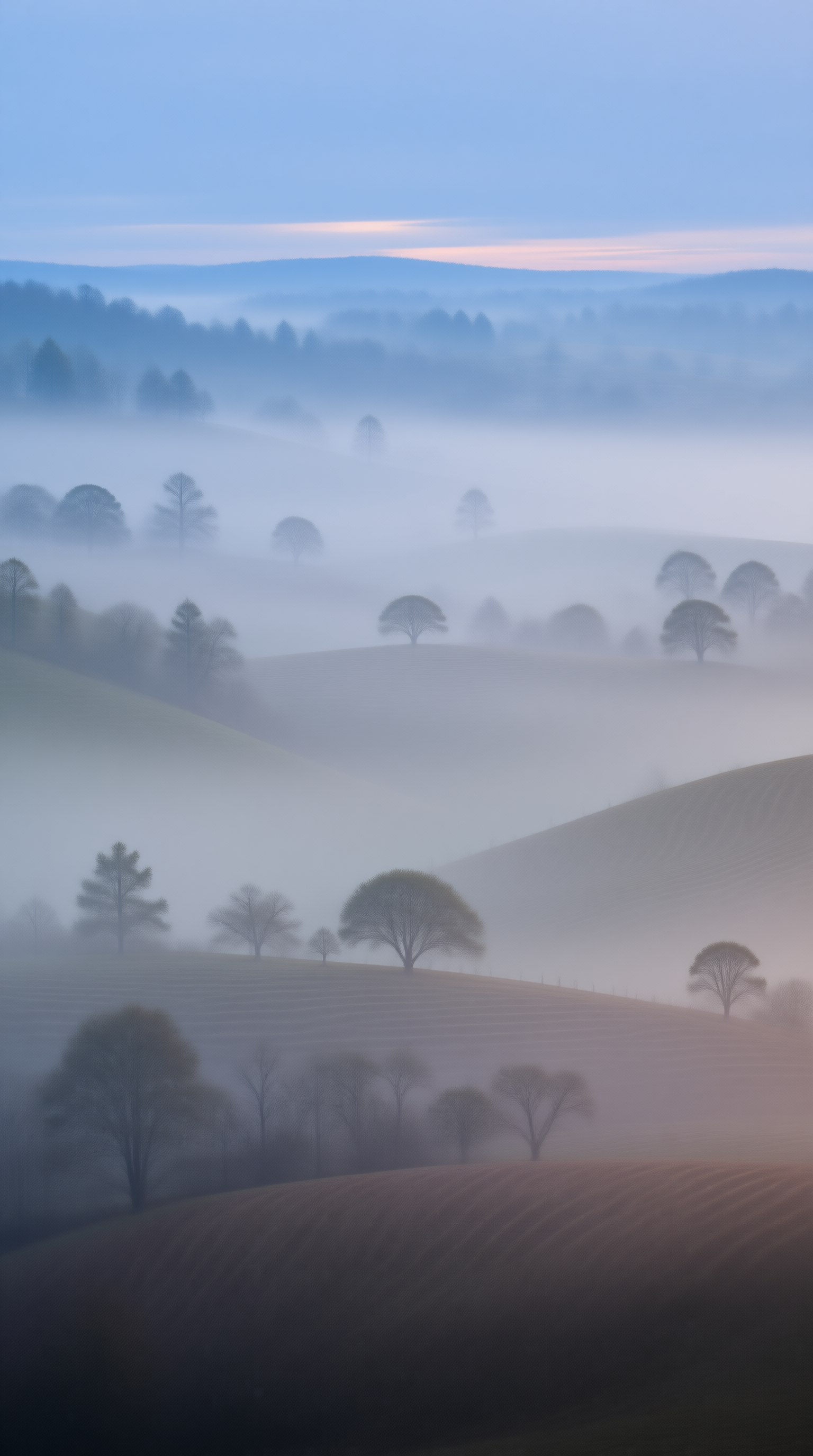 Misty Rolling Hills