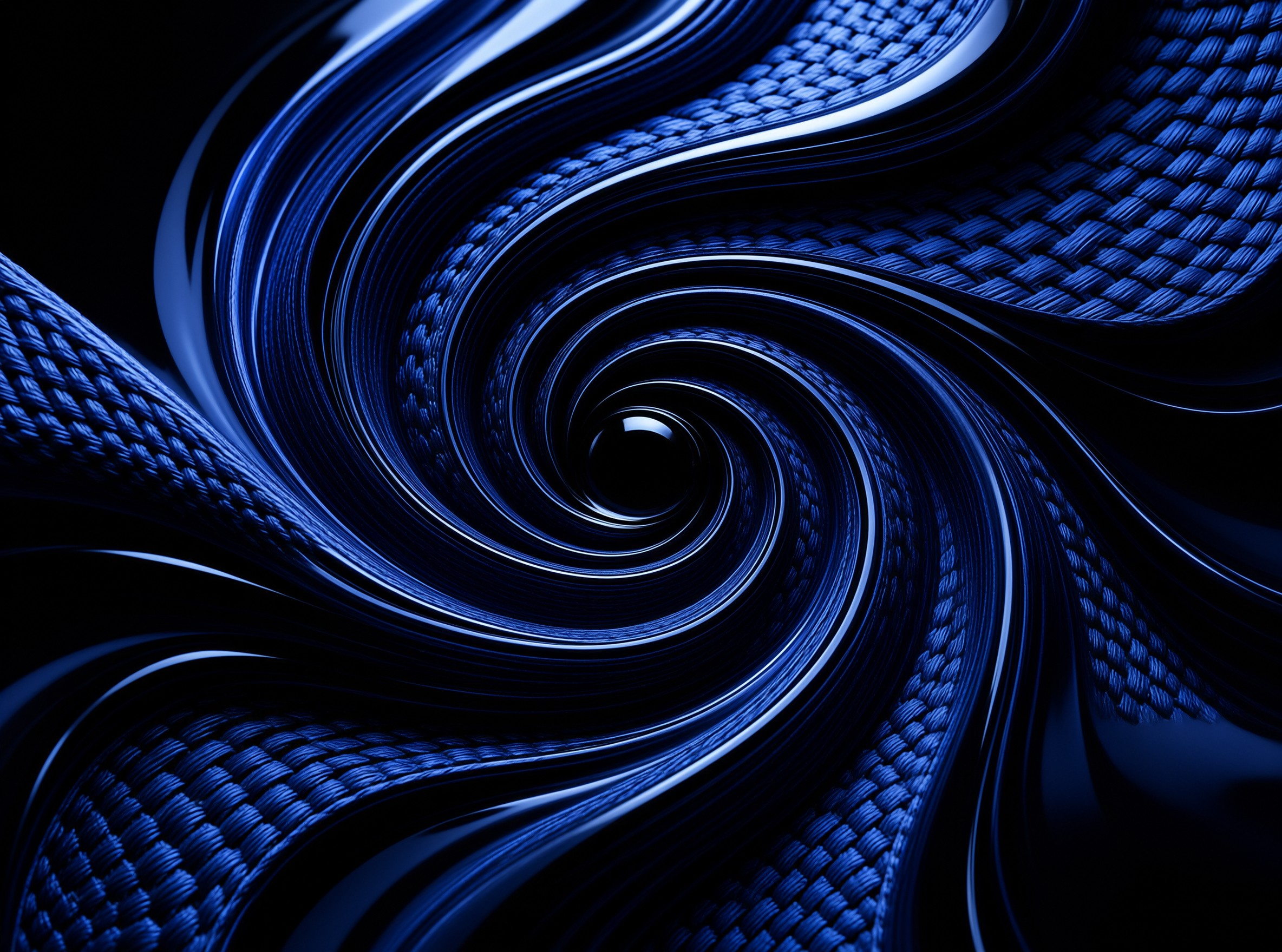 Blue Abstract Vortex