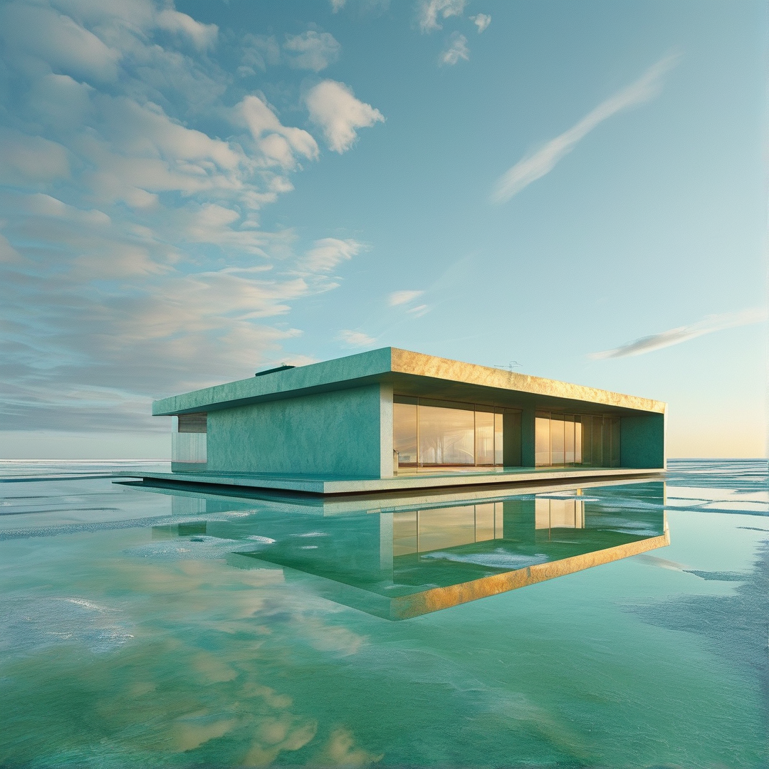 Modern Minimalist Water Villa