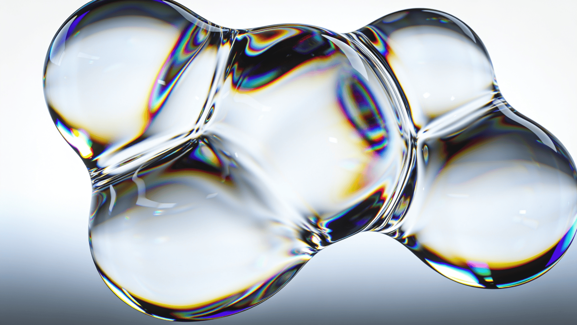 Neon-Lit Fluid Blob