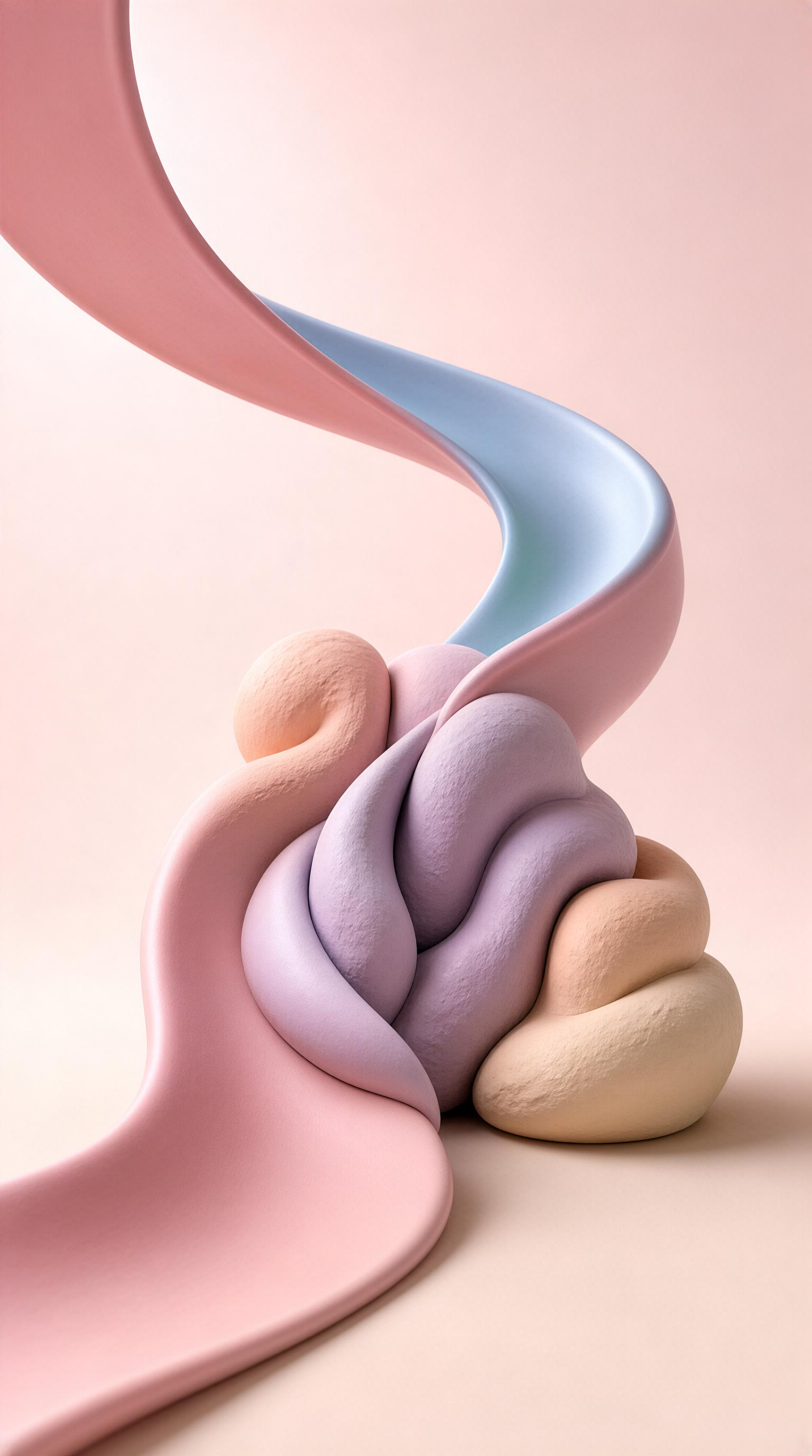 Soft Pastel Abstract Forms