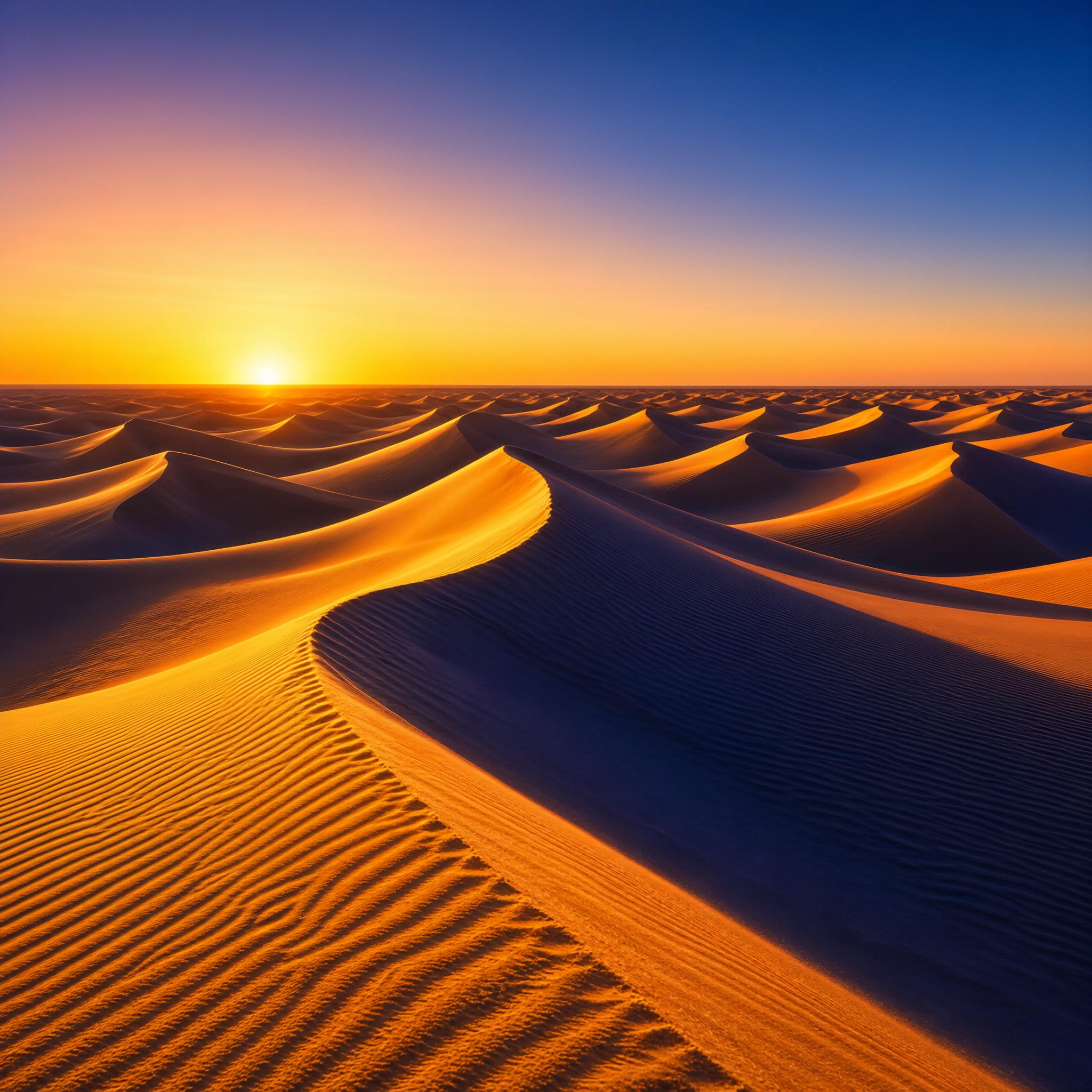 Golden Dunes at Sunset