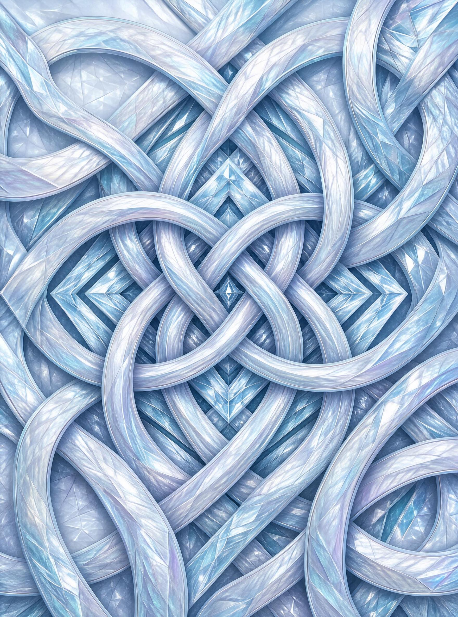 Interwoven Blue Pattern