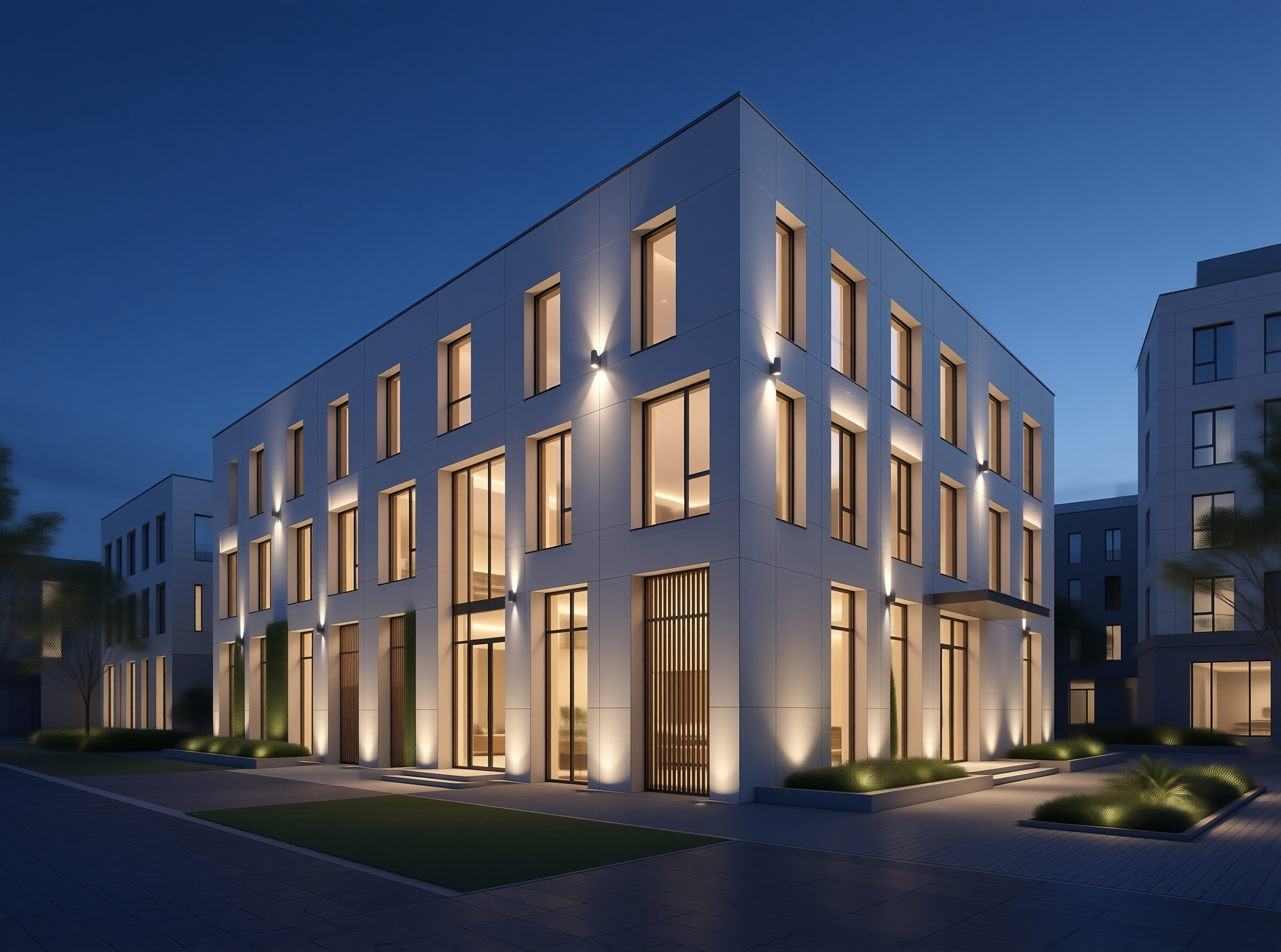 Modern Architecture at Night