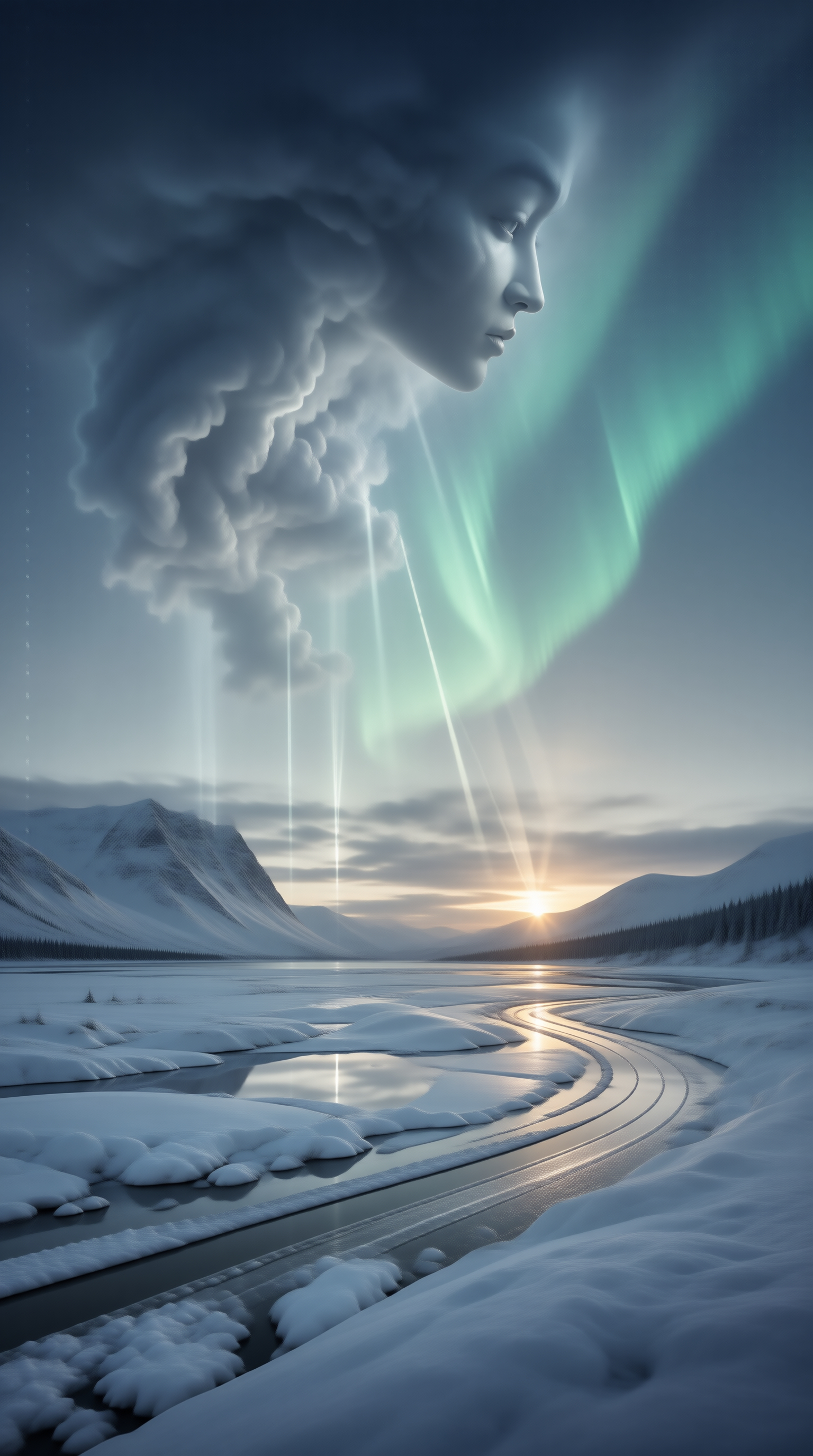 Ethereal Winter Landscape