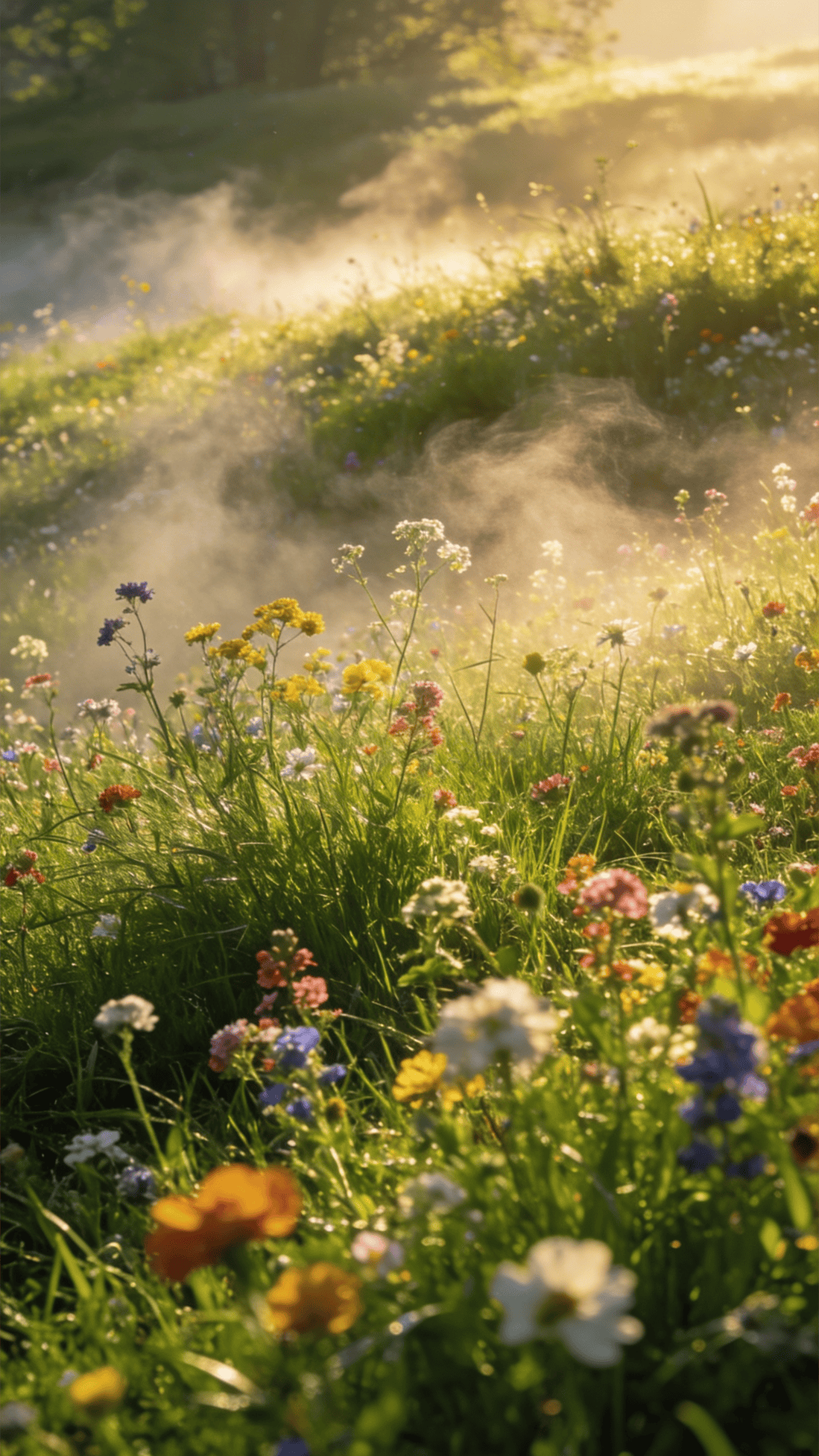 Soft Pastel Spring Landscape