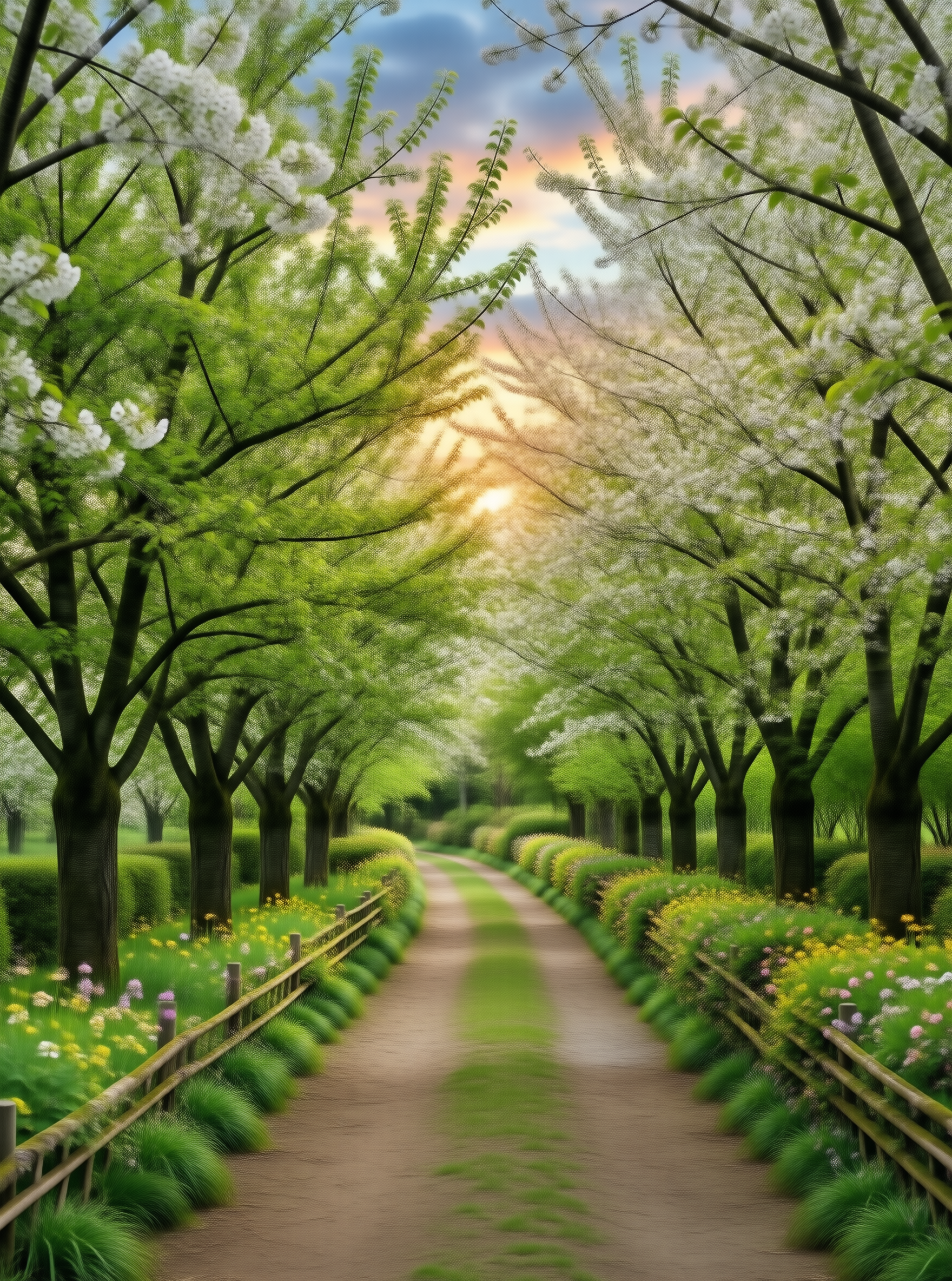 Spring Garden Landscape