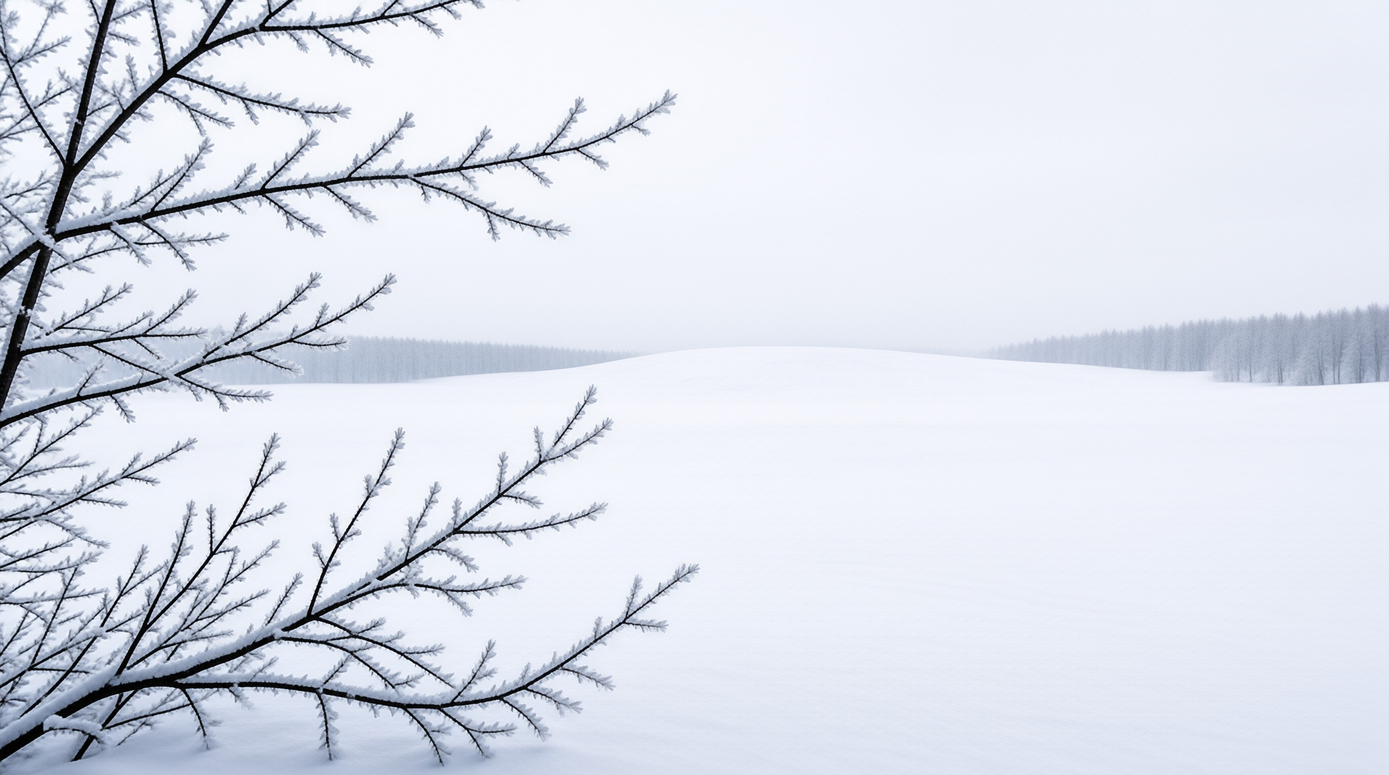 Serene Winter Snow Landscape