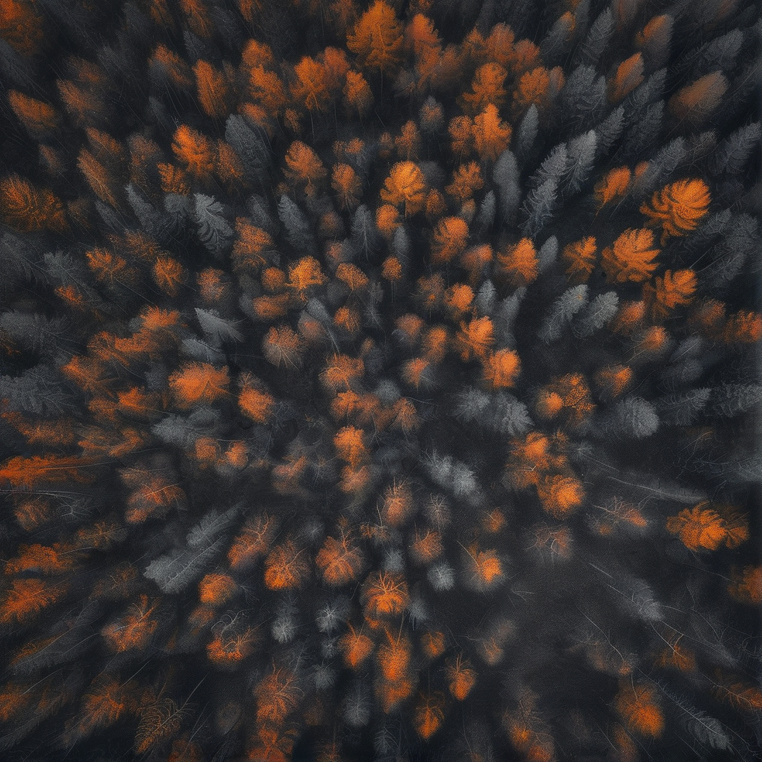Aerial Autumn Forest Pattern