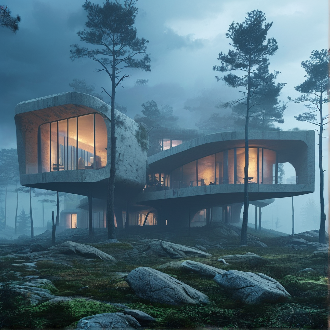 Futuristic Forest House