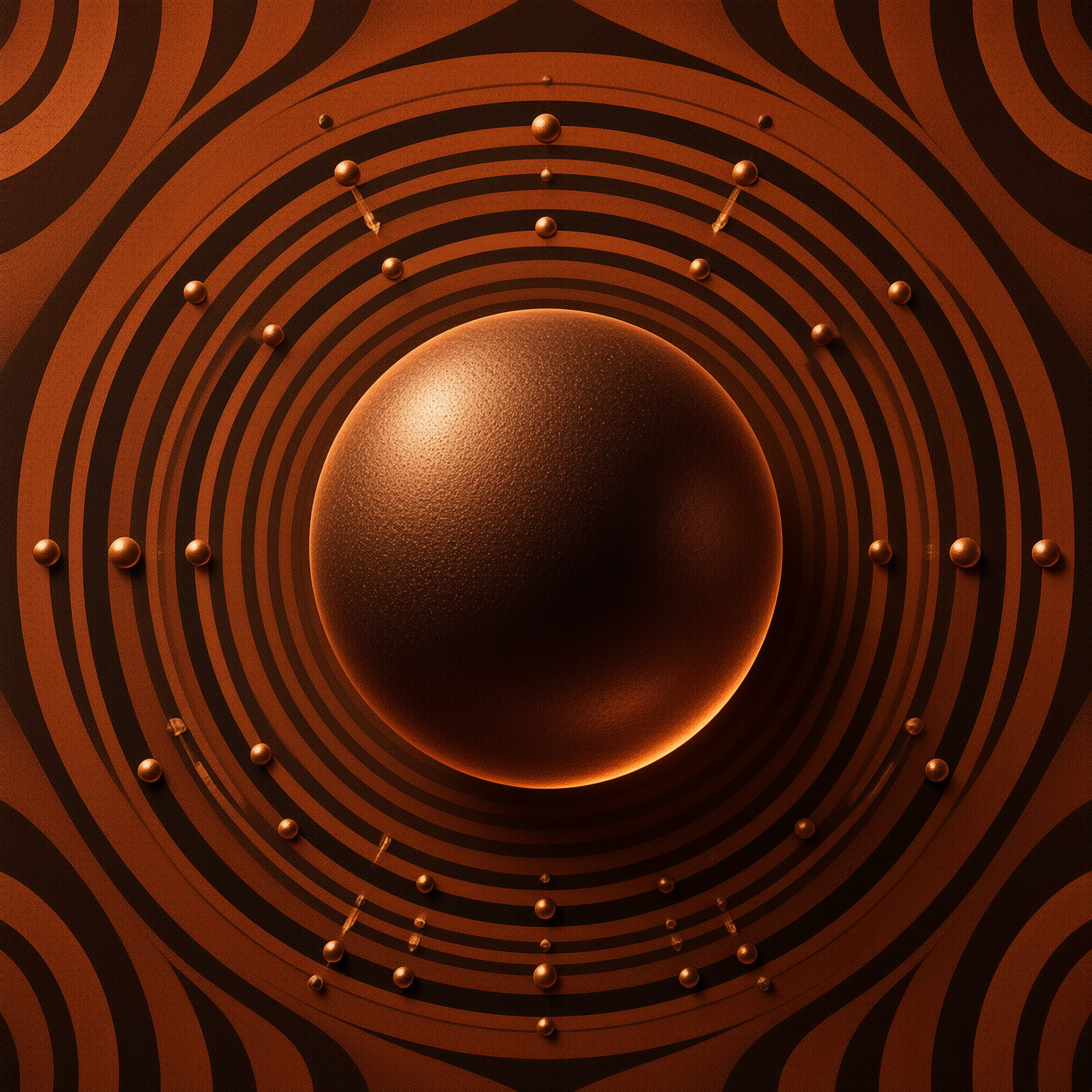Bronze Sphere and Rings