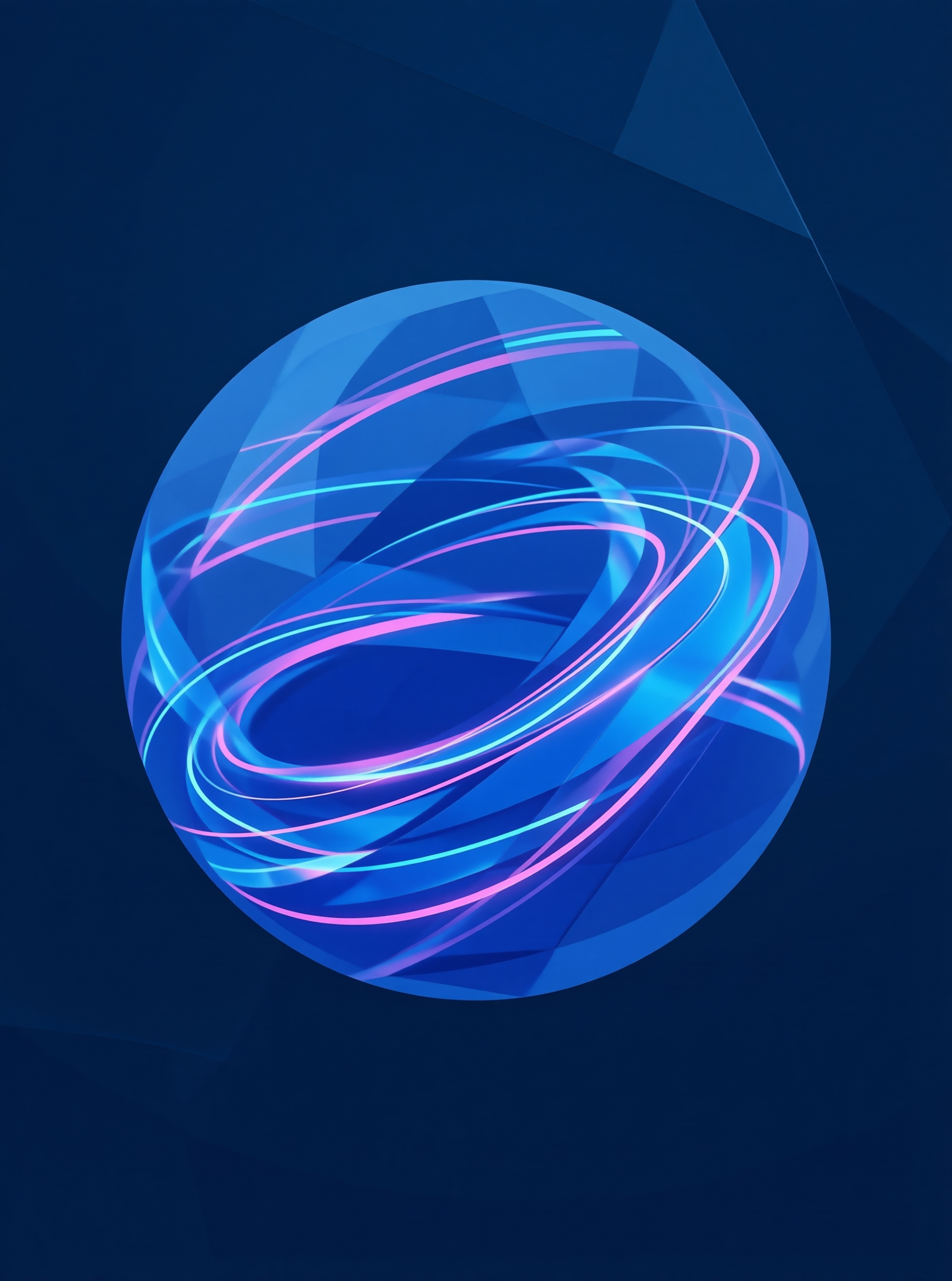 Abstract Blue Sphere