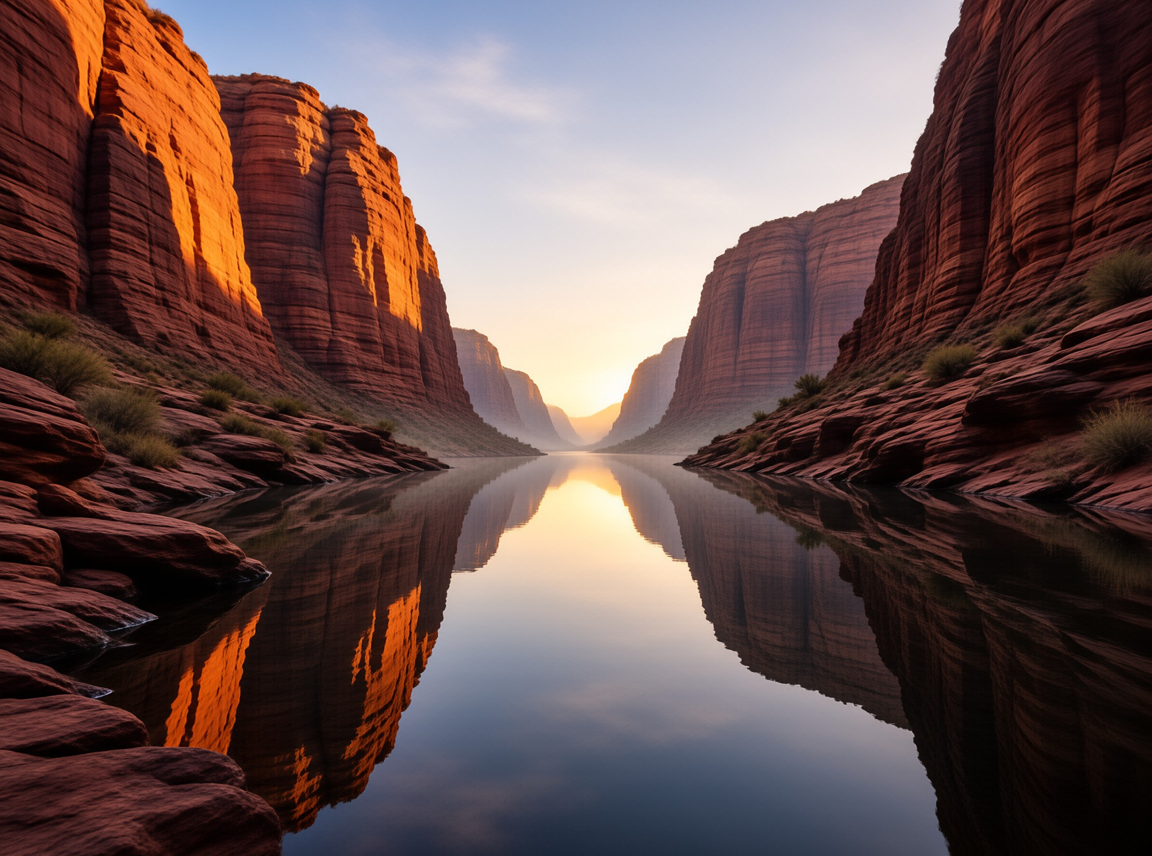 Golden Canyon Reflection