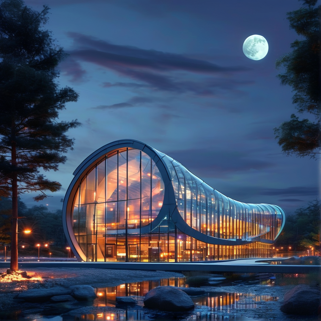 Modern Night Architecture