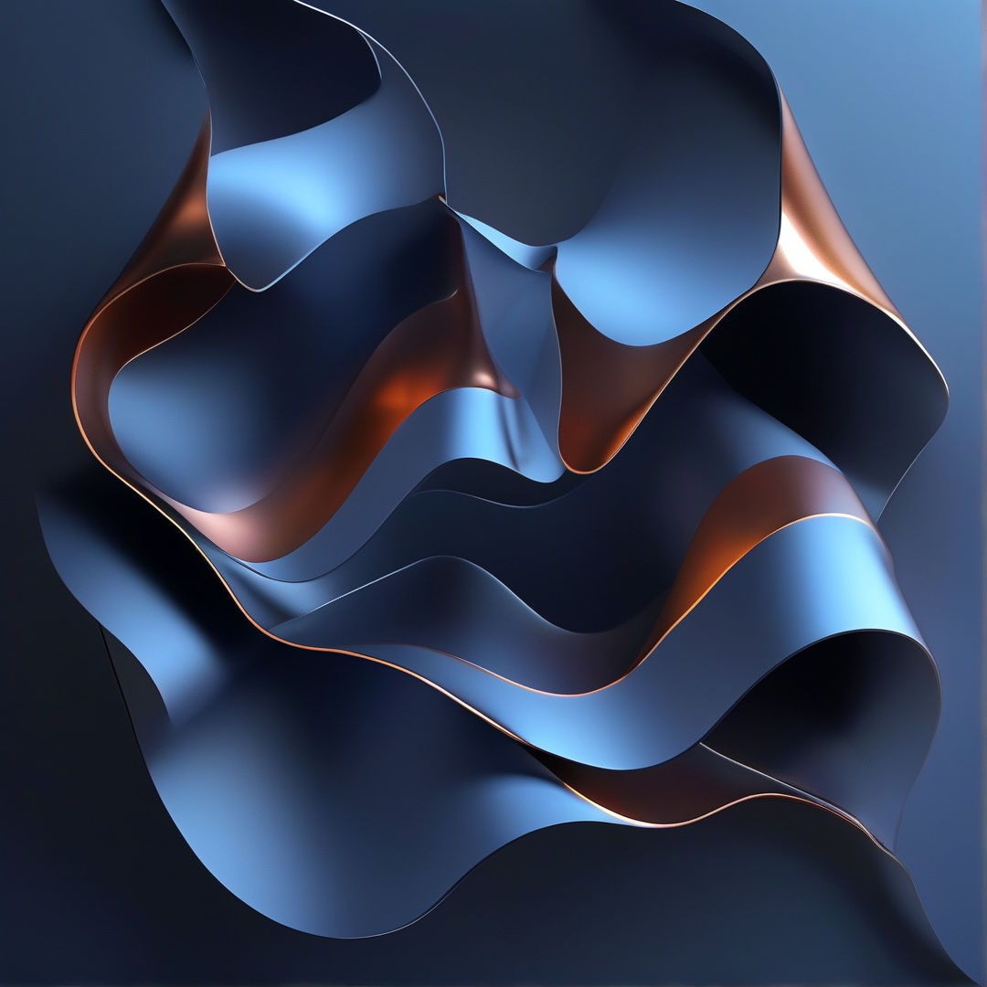 Abstract Metallic Waves