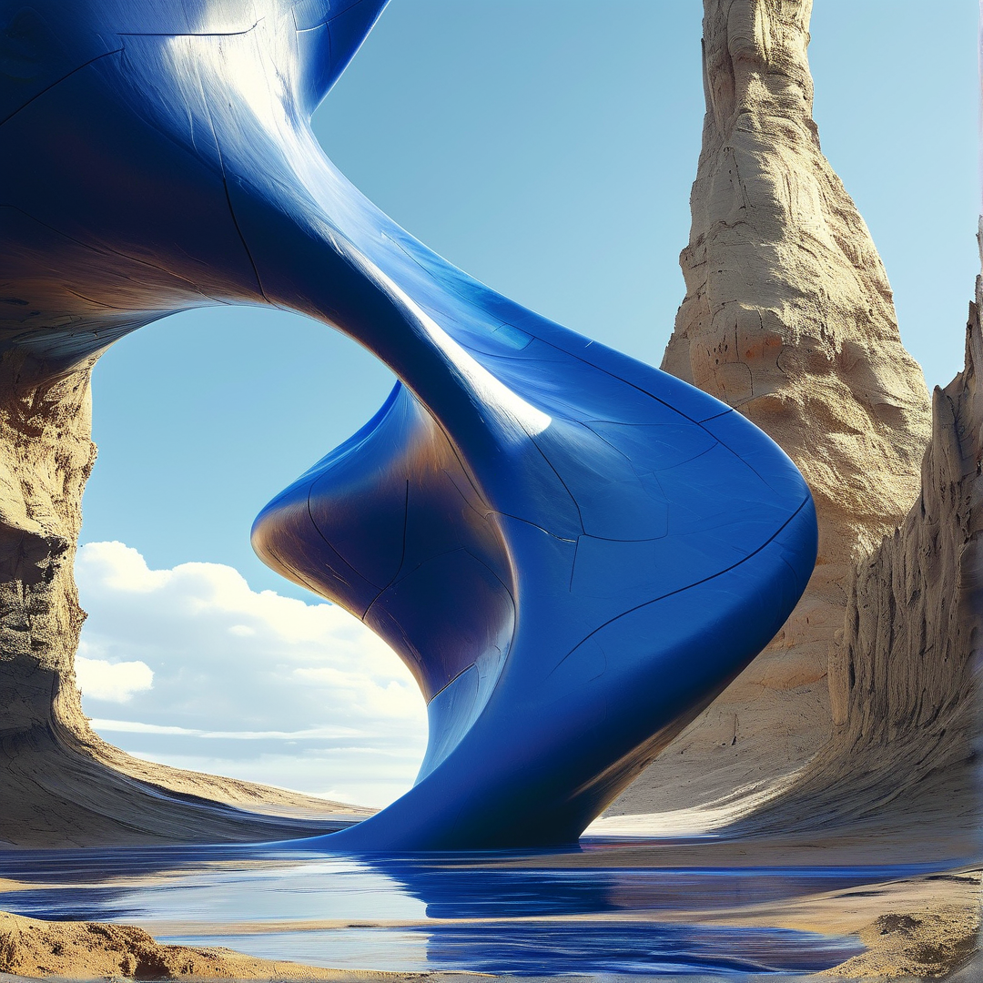 Surreal Blue Landscape
