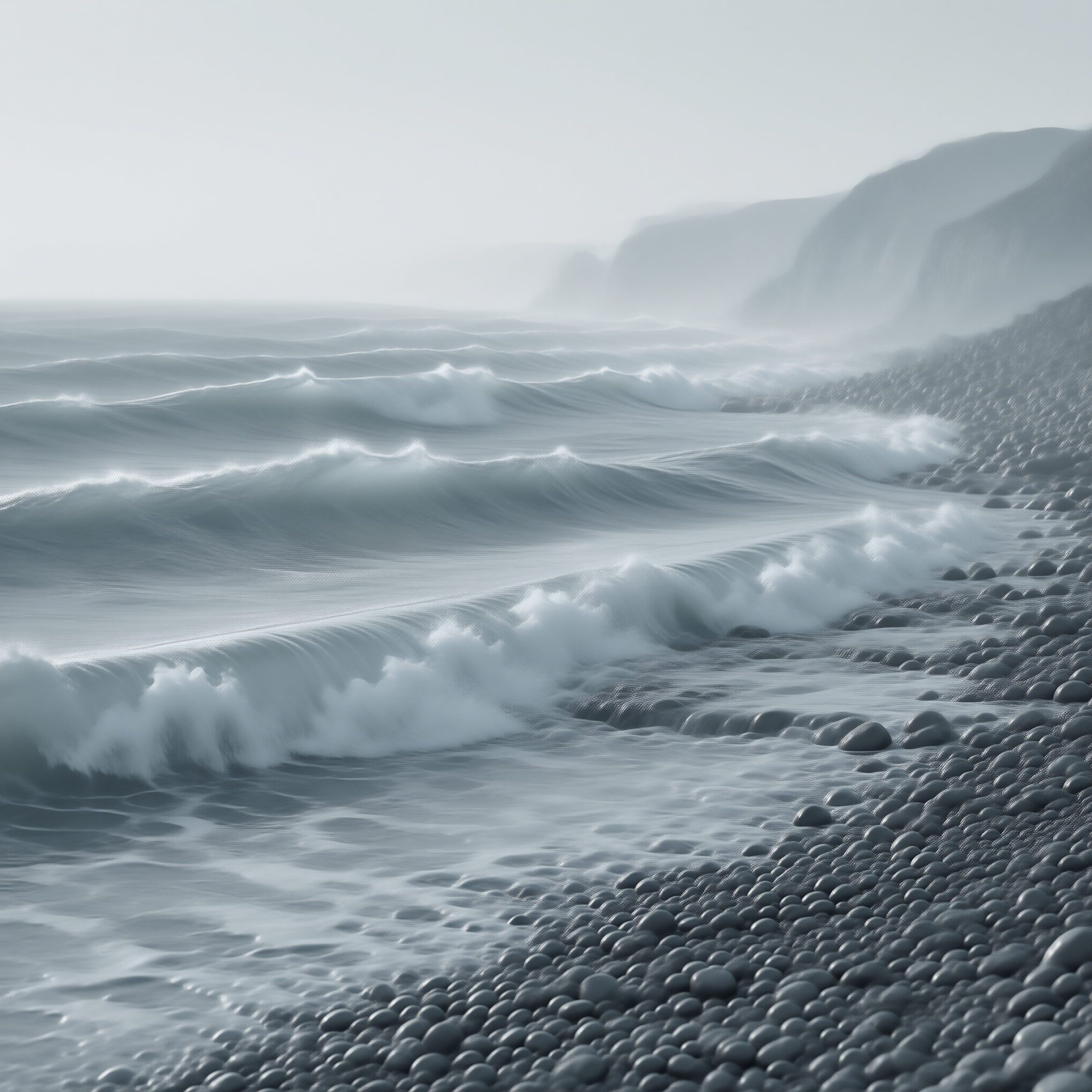 Misty Pebble Coast