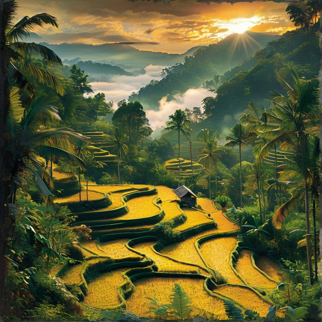 Golden Terraced Fields