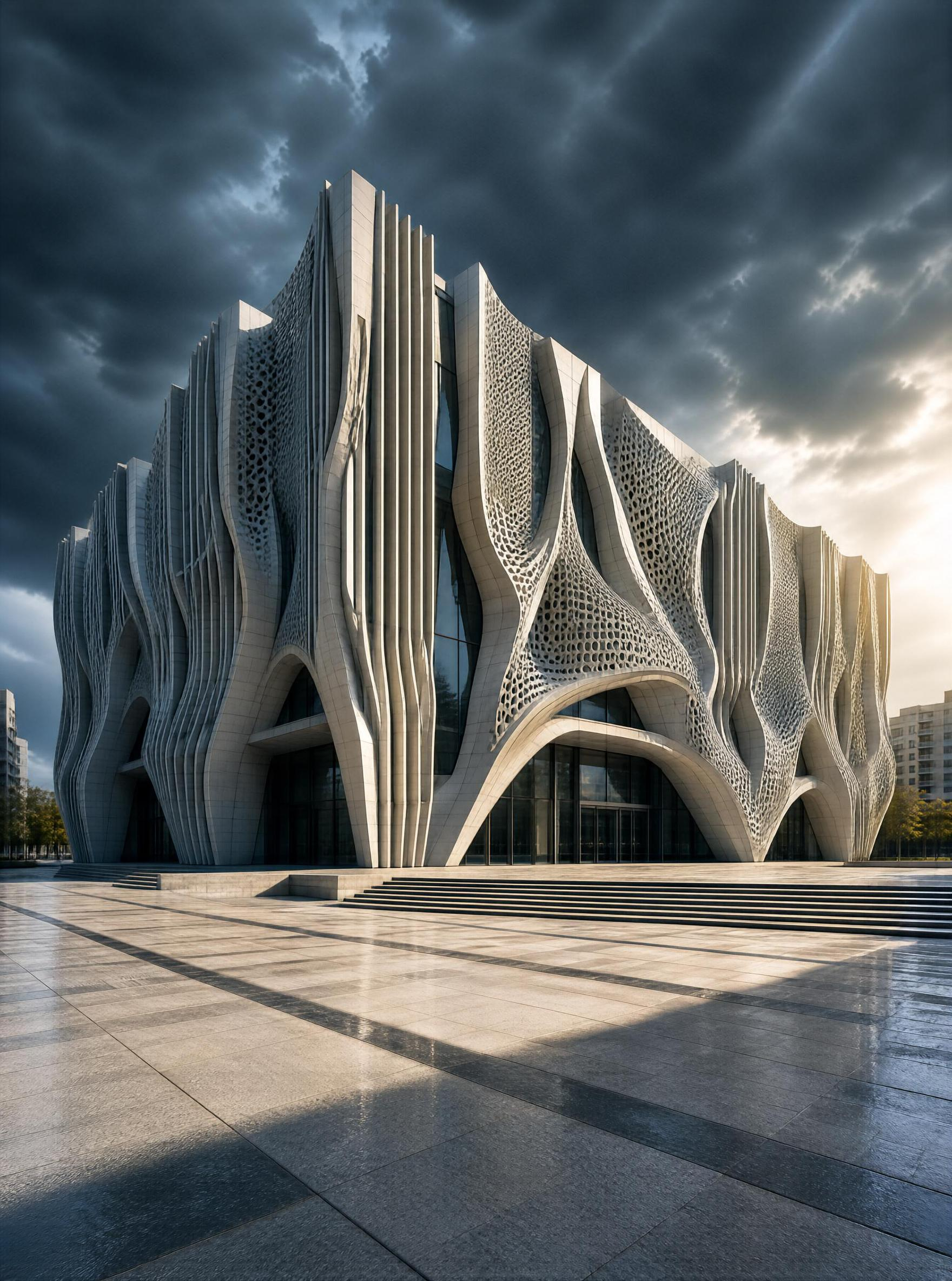 Futuristic Wave Architecture