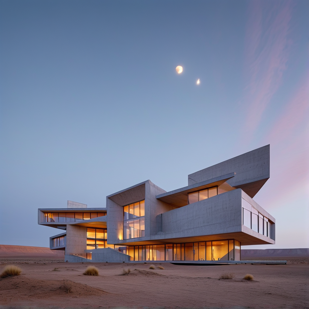 Brutalist Desert Villa