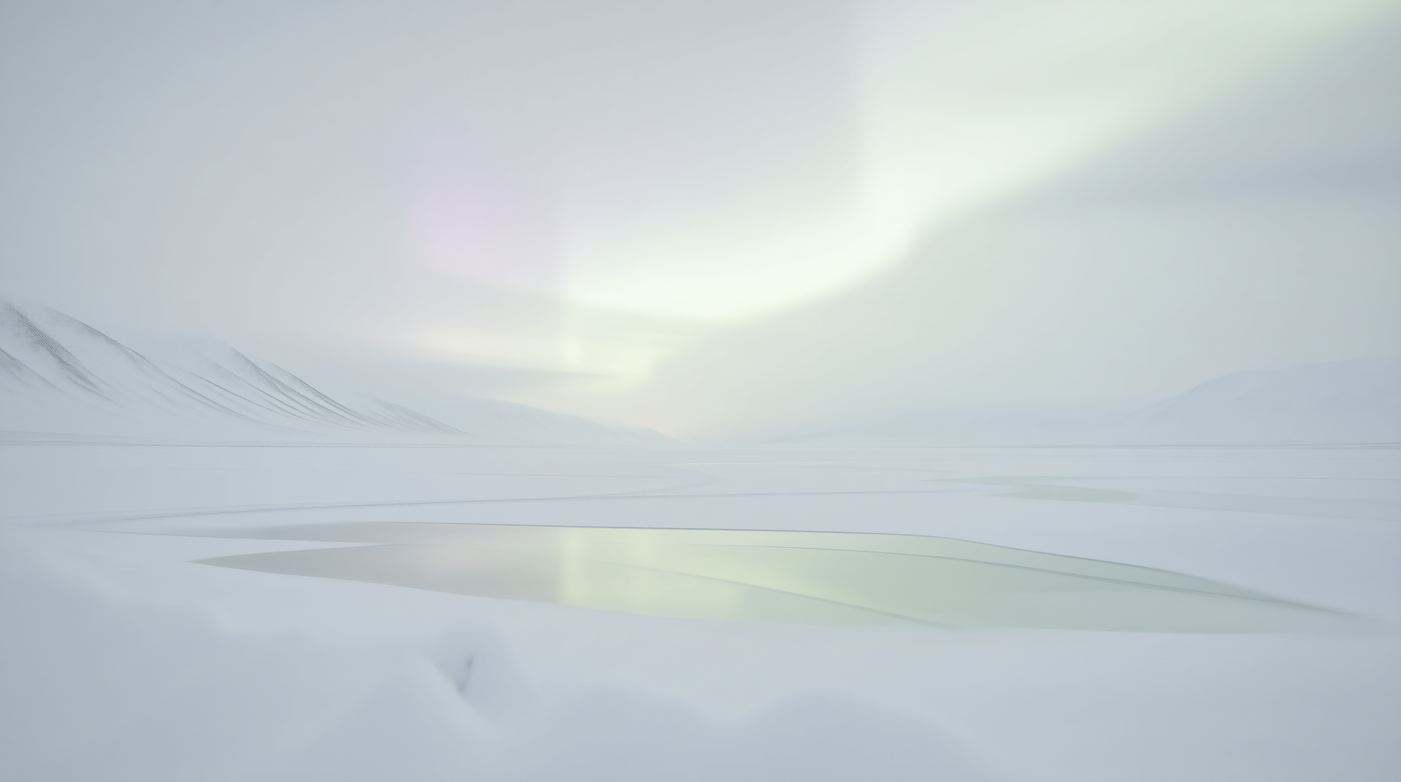 Misty Snowy Landscape