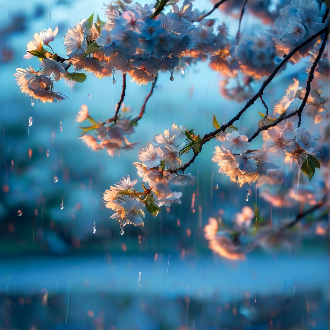 Rainy Cherry Blossoms
