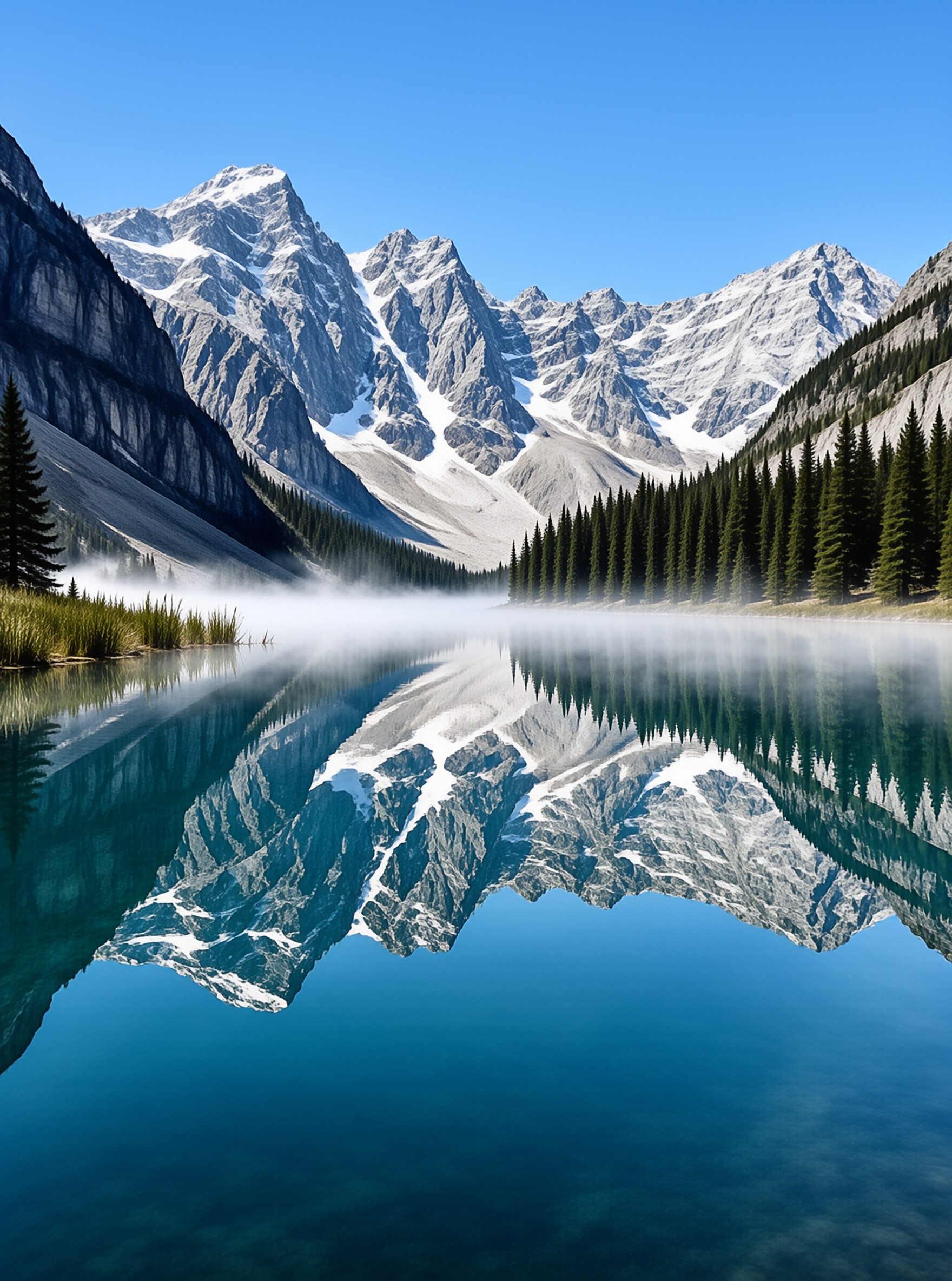 Alpine Lake Reflection