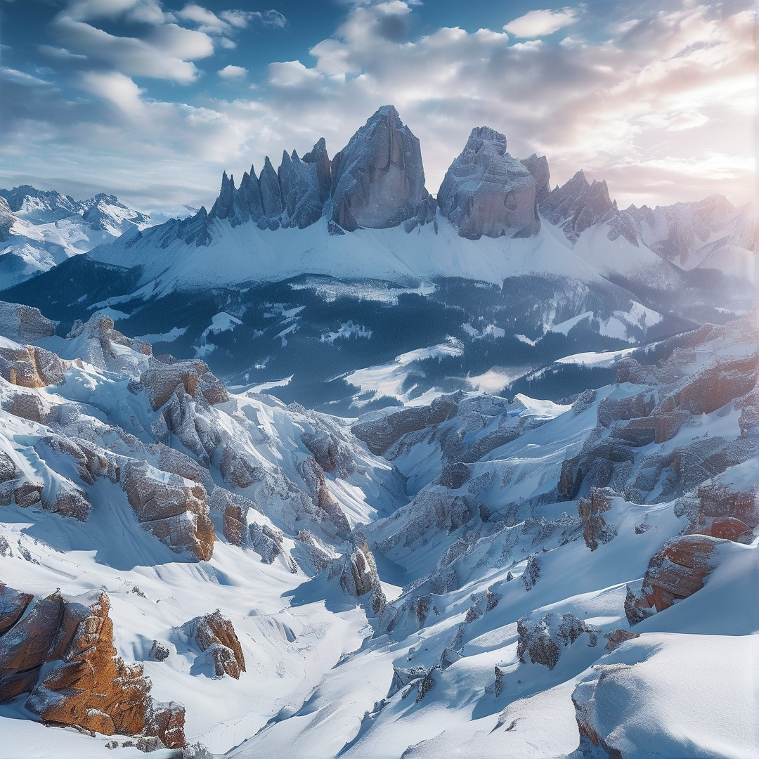 Winter Mountain Landscape