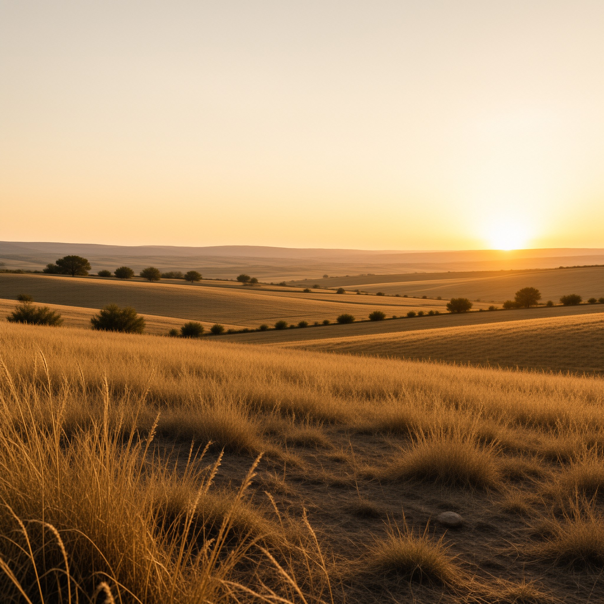 Golden Prairie Sunset
