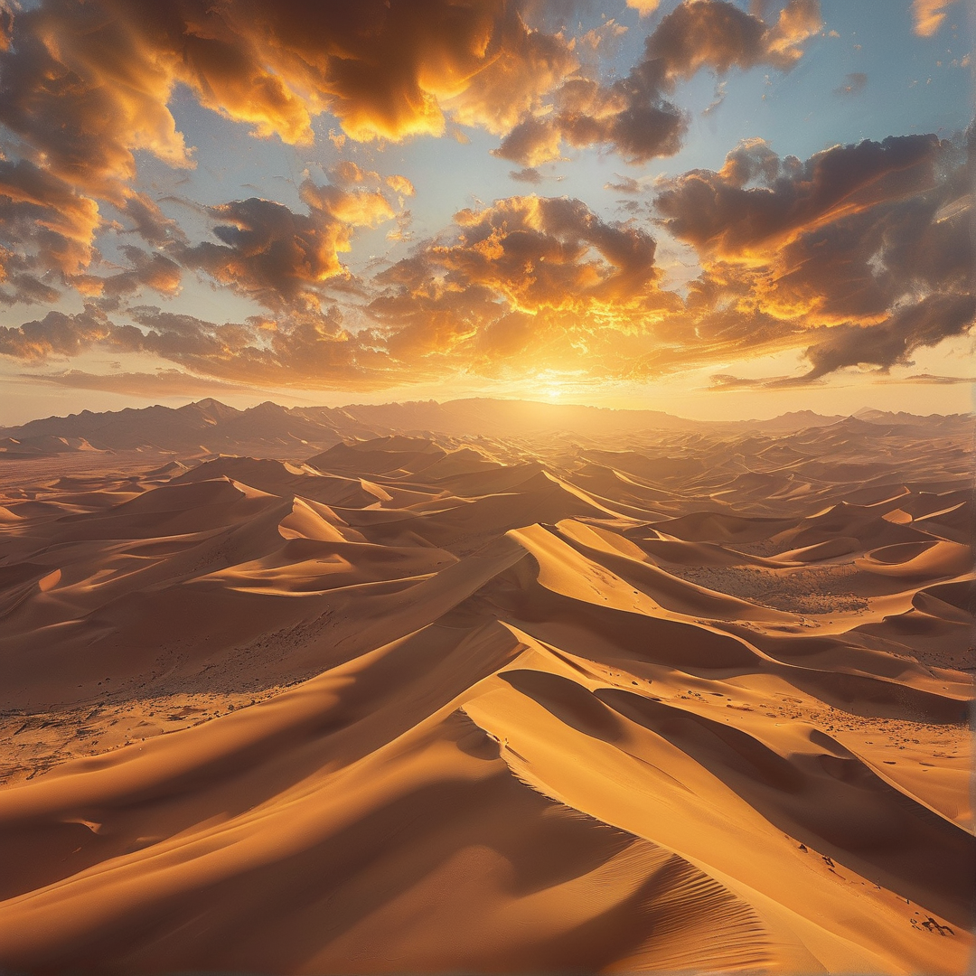 Desert Sunset Landscape
