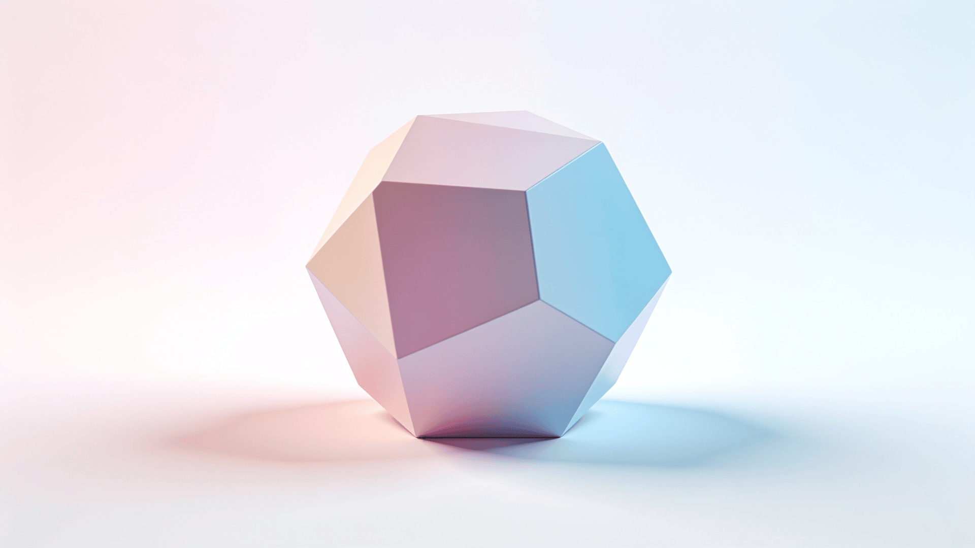 Pastel, Elegant Dodecahedron