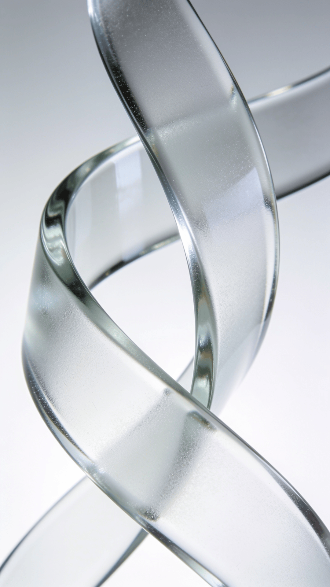 Frosted Glass Curved Ribbon