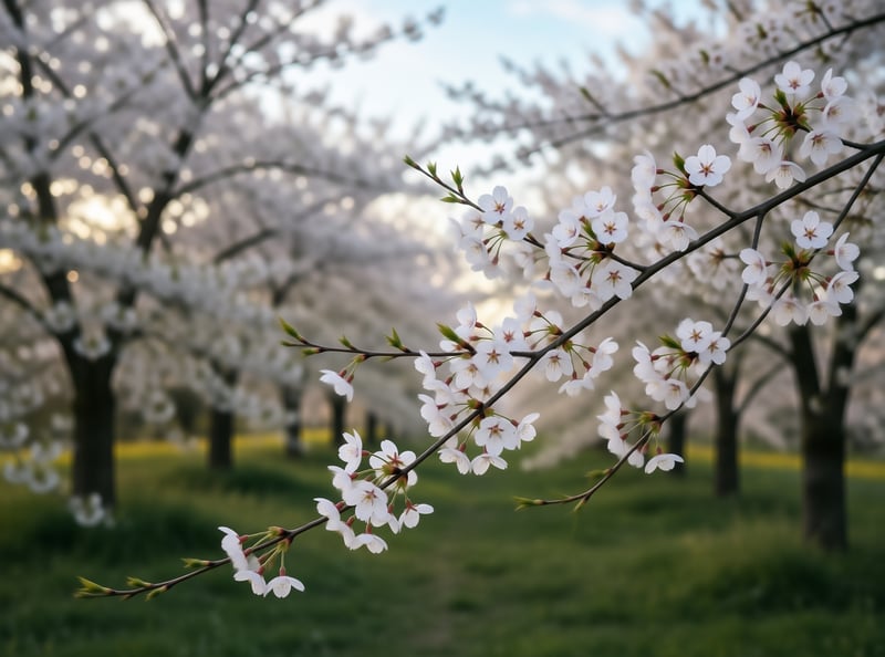Blooming Sakura Branch