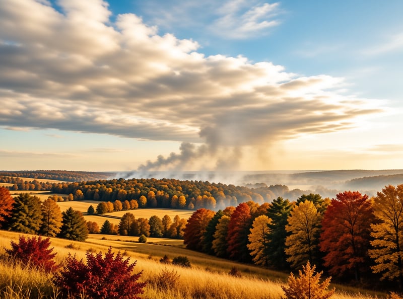 Autumn Hills Landscape
