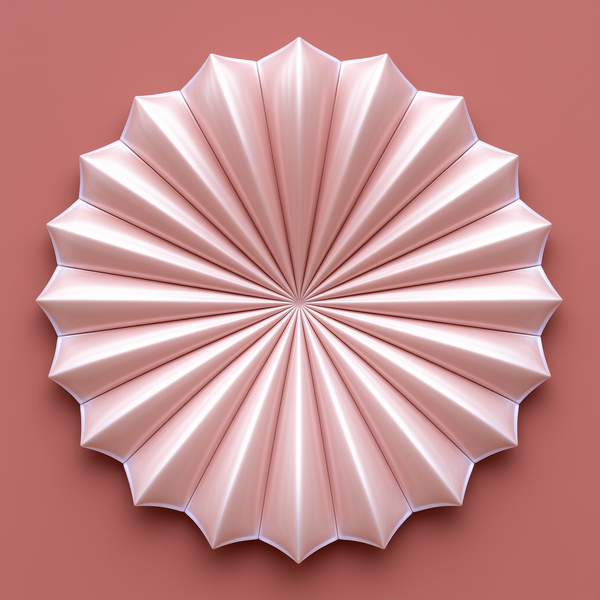 Pink Radial Satin Flower