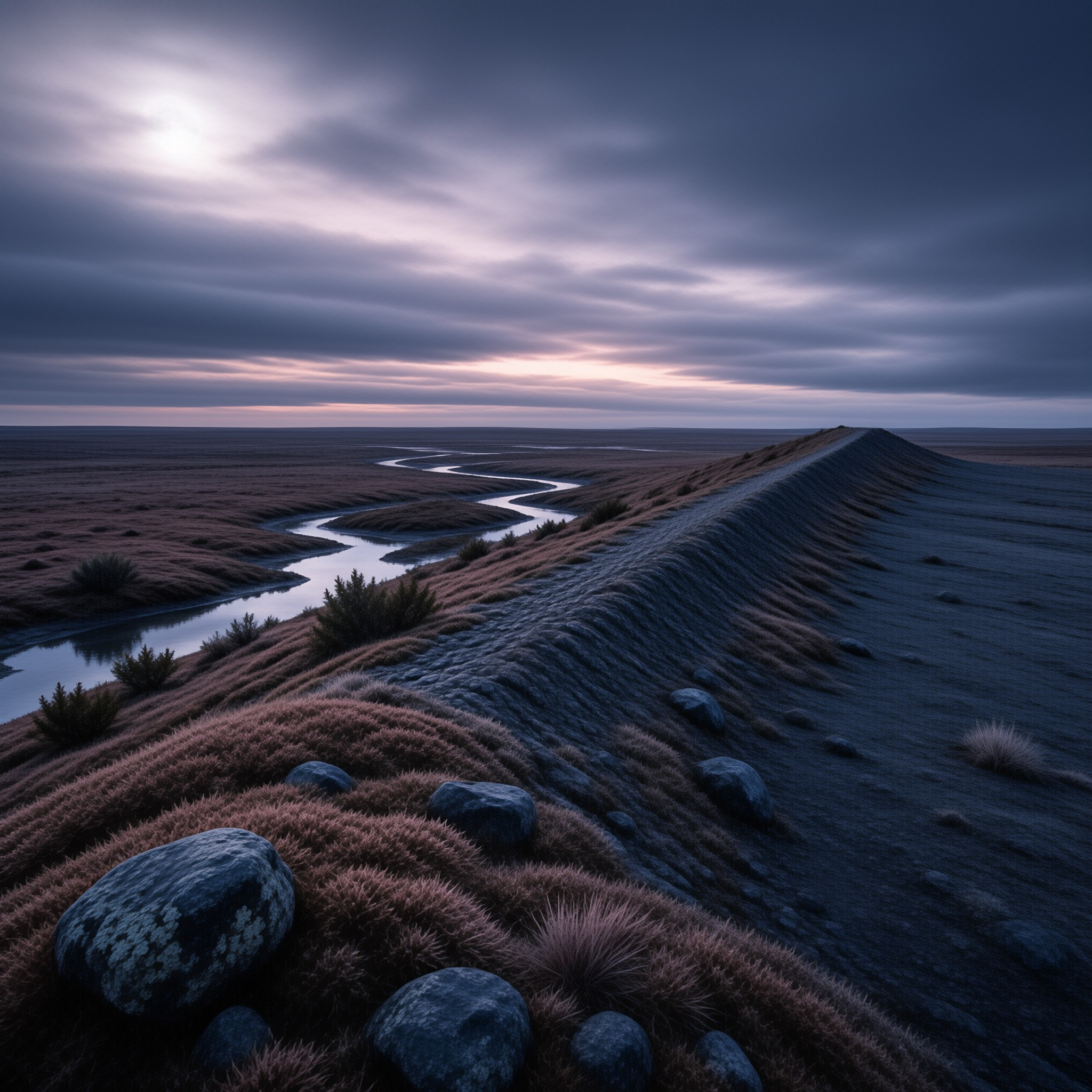 Winding River in Tundra