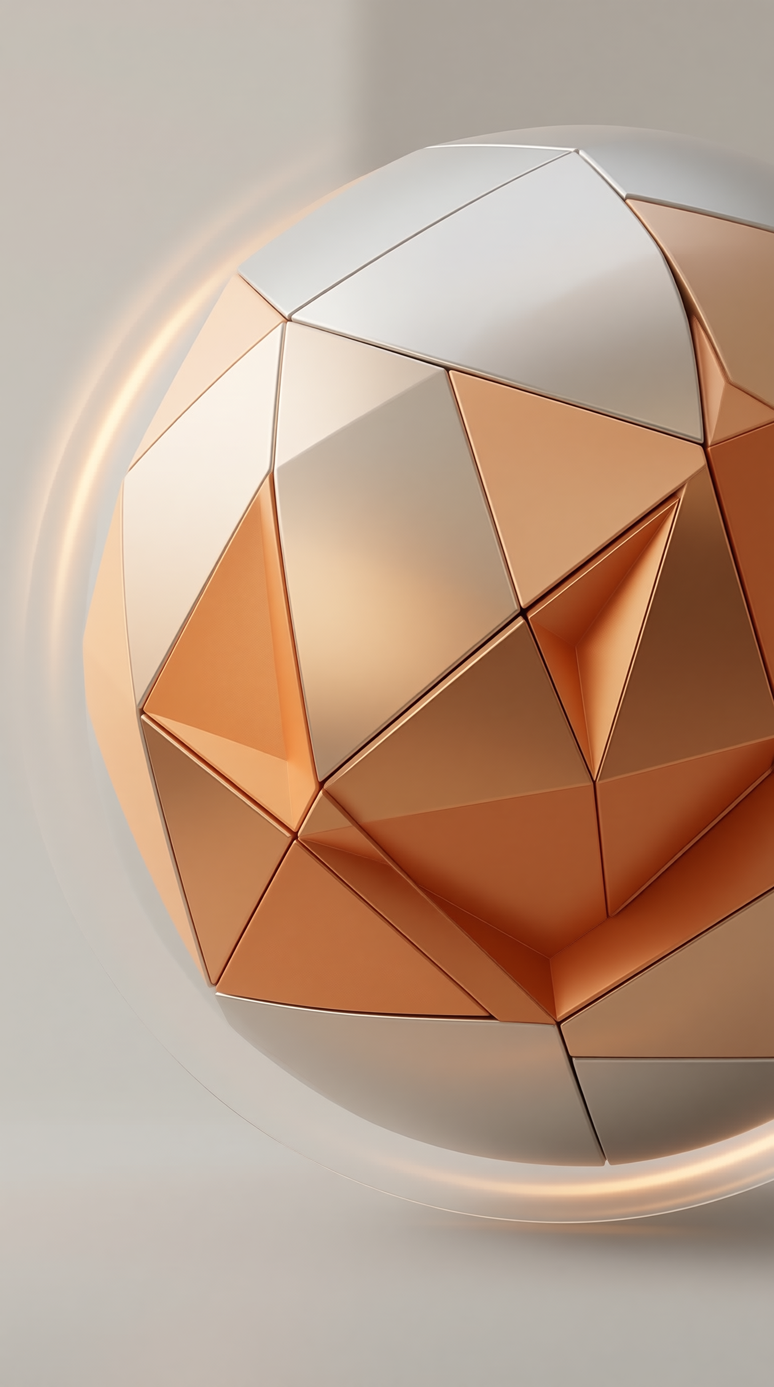 Faceted Metallic Sphere