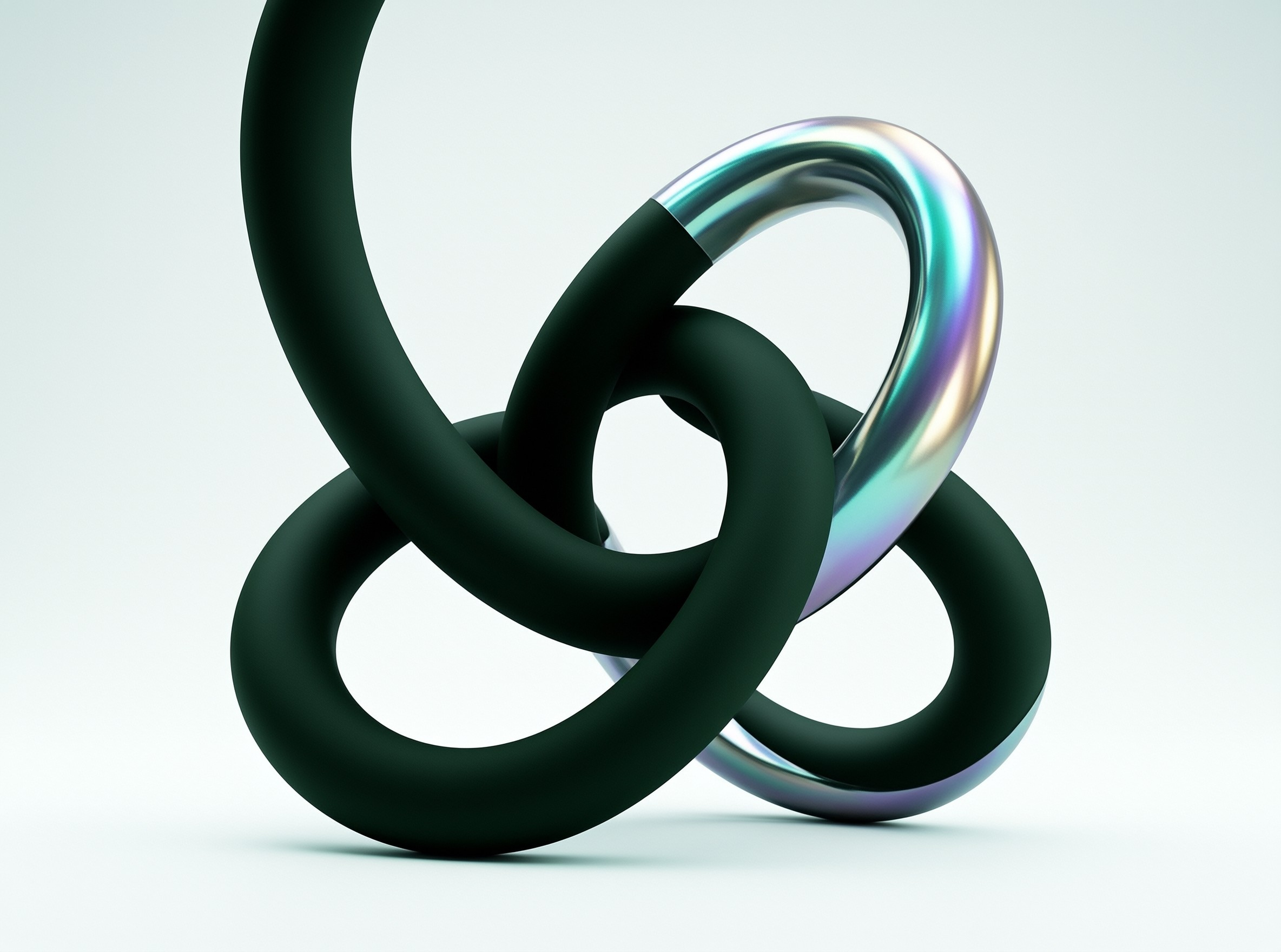 Abstract 3D Knot Sculpture