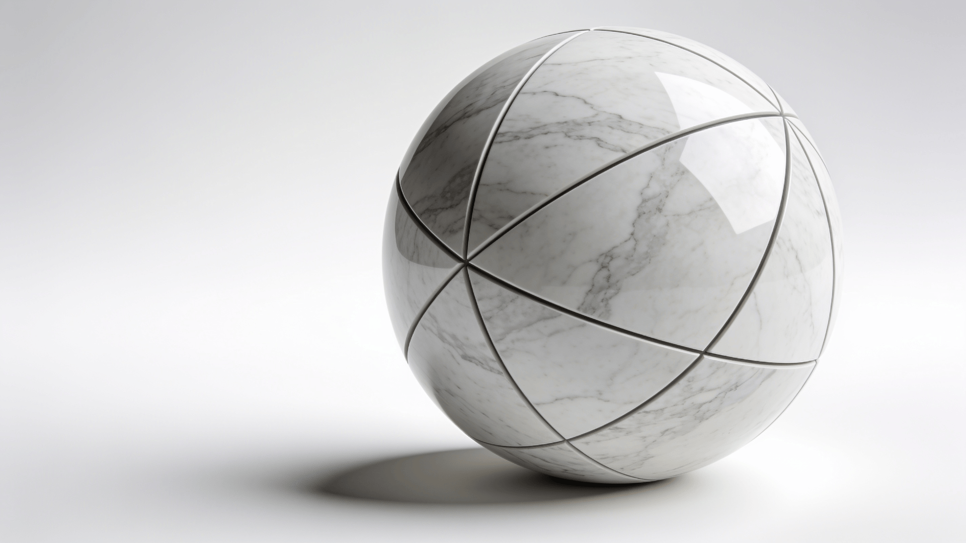 Marble Geometric Sphere