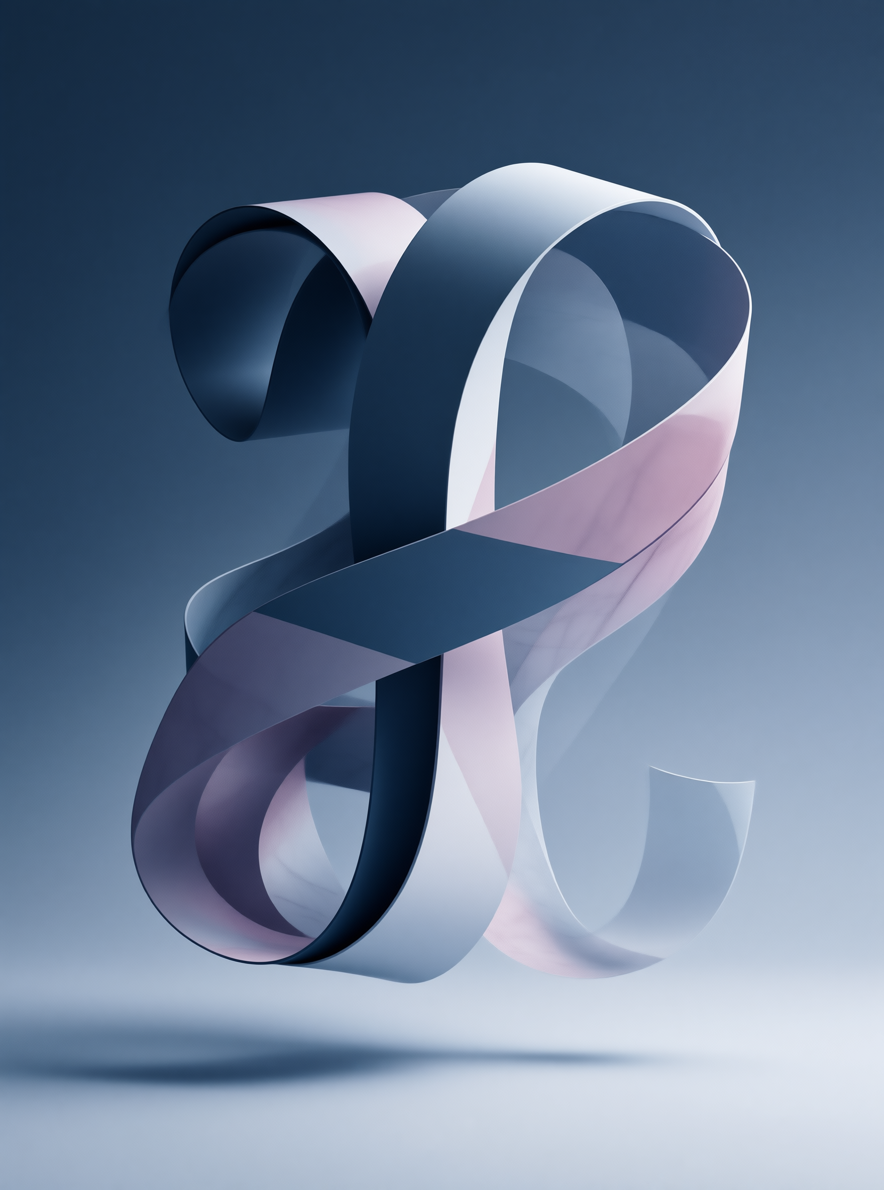 Abstract Ribbon Sculpture