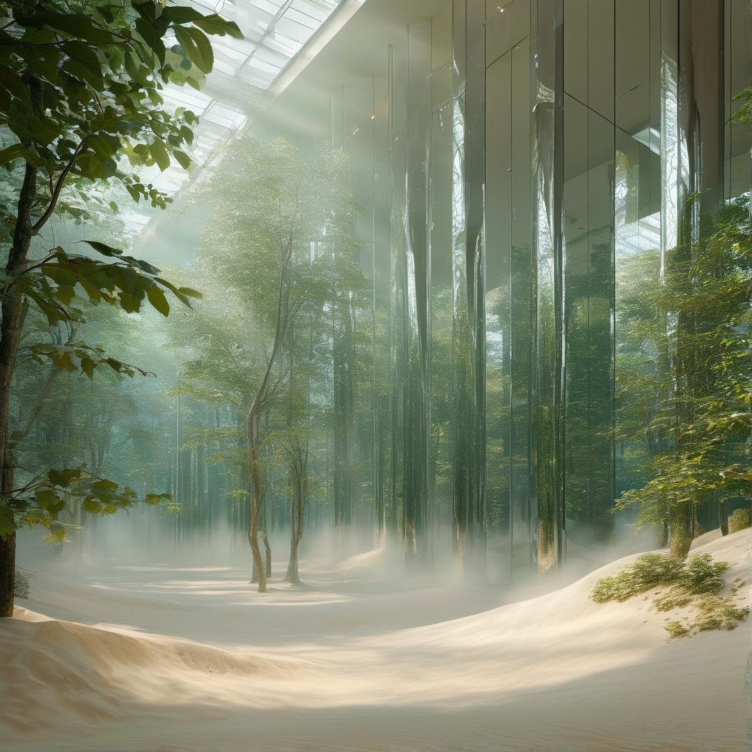 Surreal Glass Forest