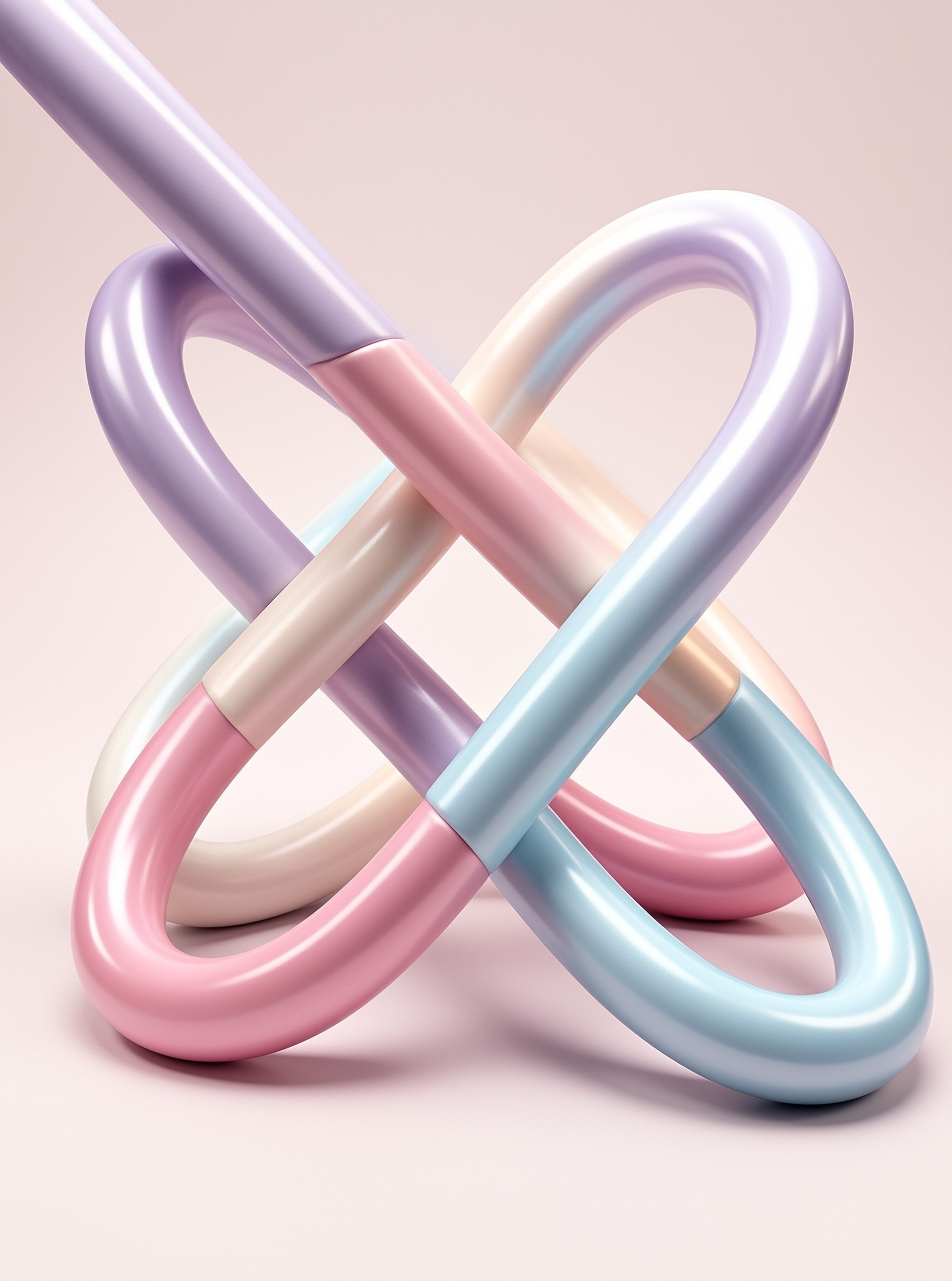 Pastel Intertwined Tubes