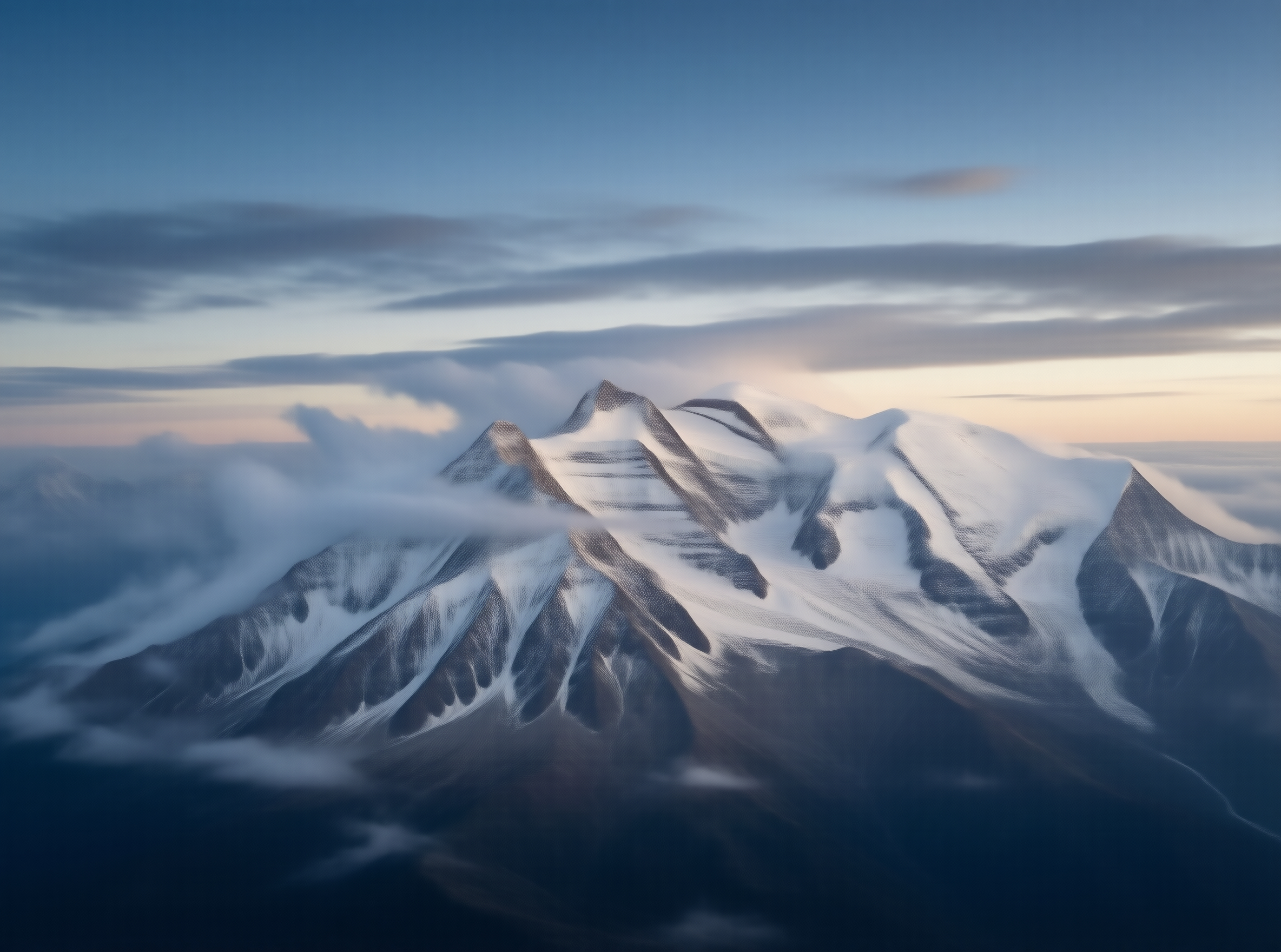 Snowy Mountain Peak