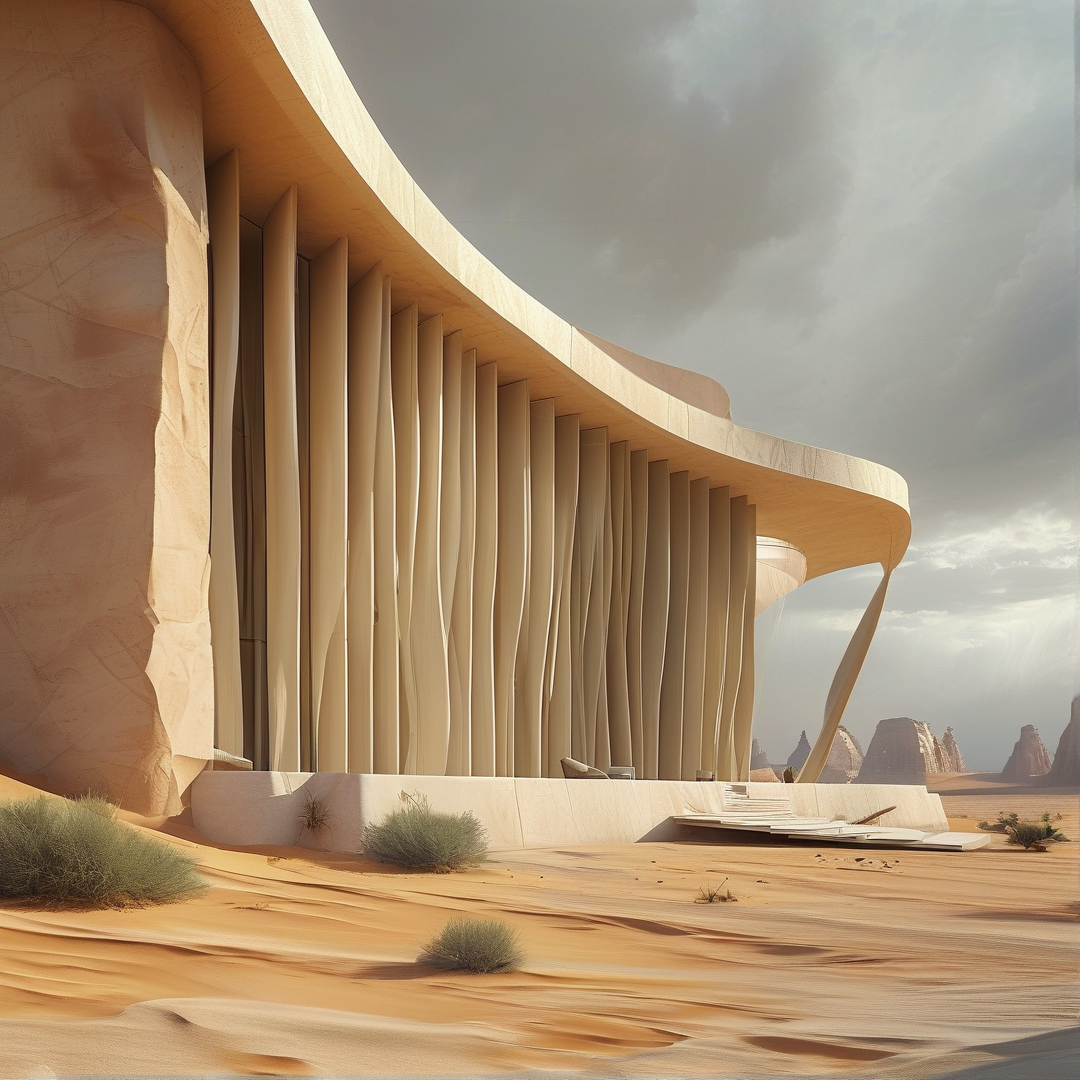 Futuristic Desert Pavilion