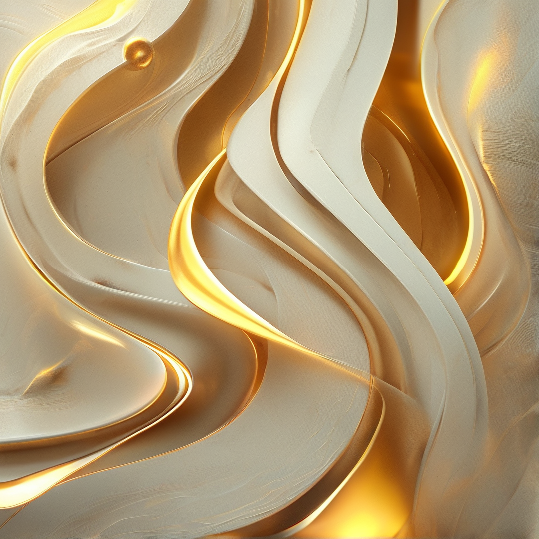 Golden Liquid Waves