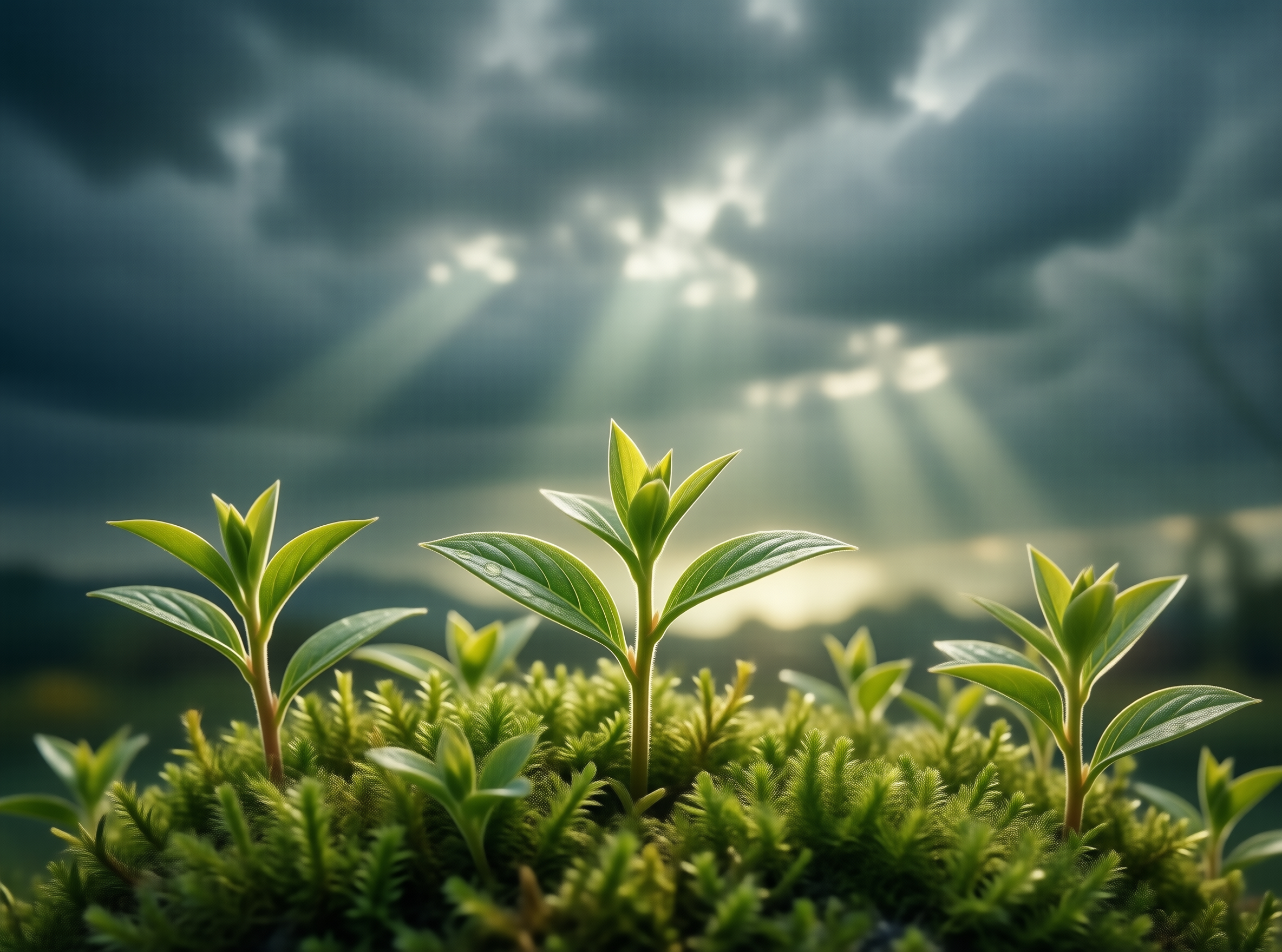 Sunlight Over Seedlings
